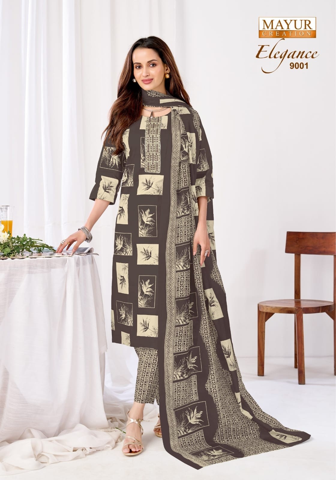 ELEGANCE VOL:-9  READYMADE COTTON DRESS  MAYUR CREATION 