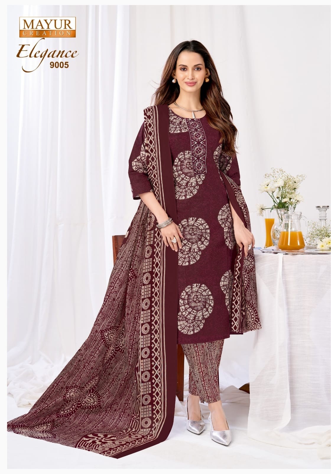 ELEGANCE VOL:-9  READYMADE COTTON DRESS  MAYUR CREATION 