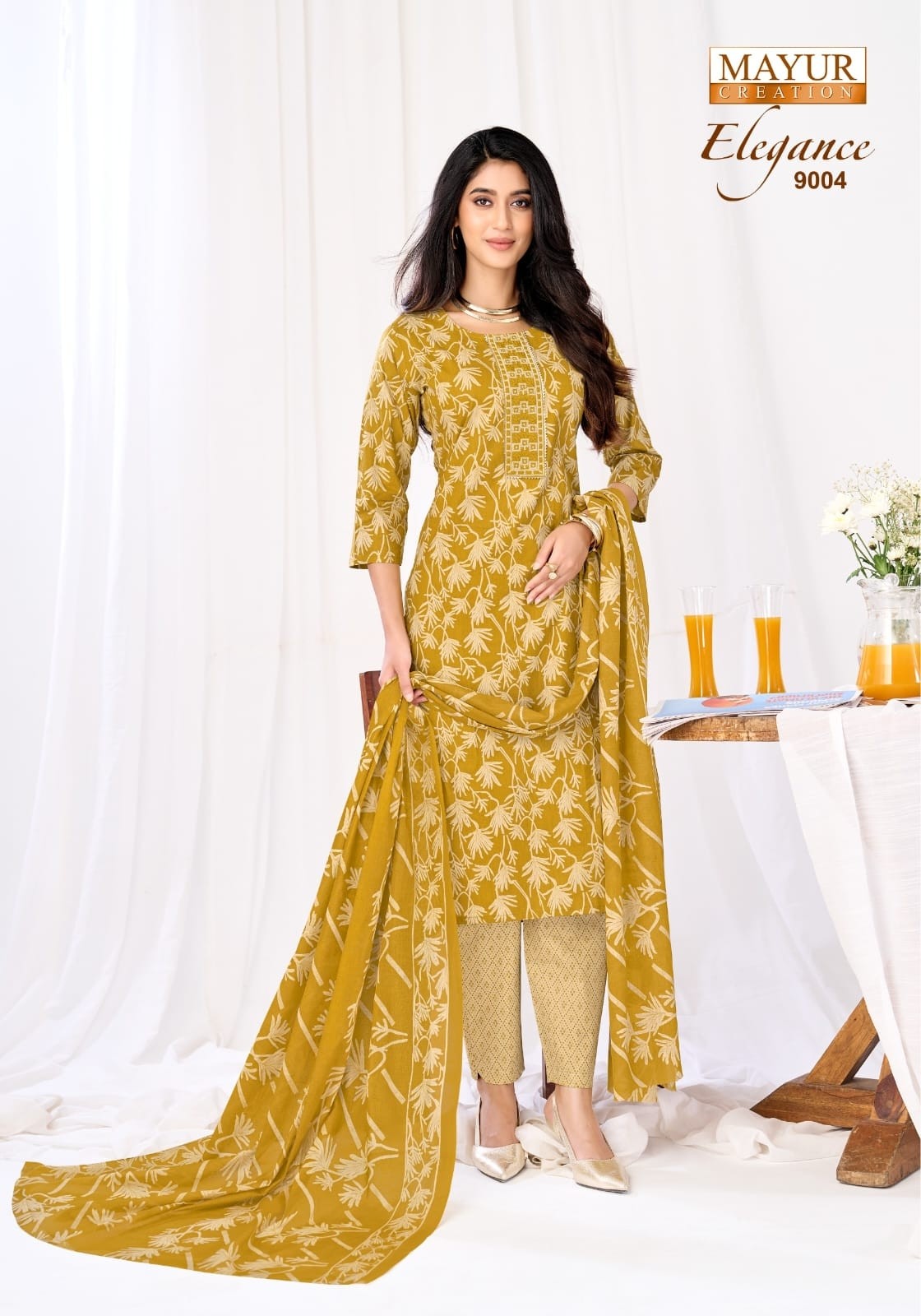 ELEGANCE VOL:-9  READYMADE COTTON DRESS  MAYUR CREATION 