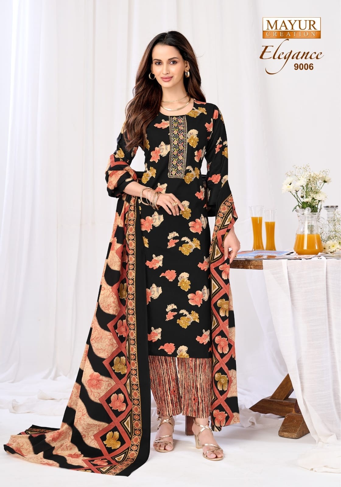 ELEGANCE VOL:-9  READYMADE COTTON DRESS  MAYUR CREATION 