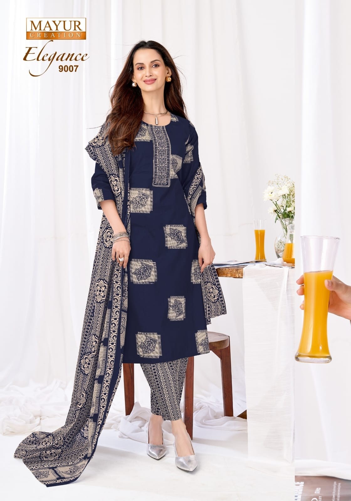 ELEGANCE VOL:-9  READYMADE COTTON DRESS  MAYUR CREATION 