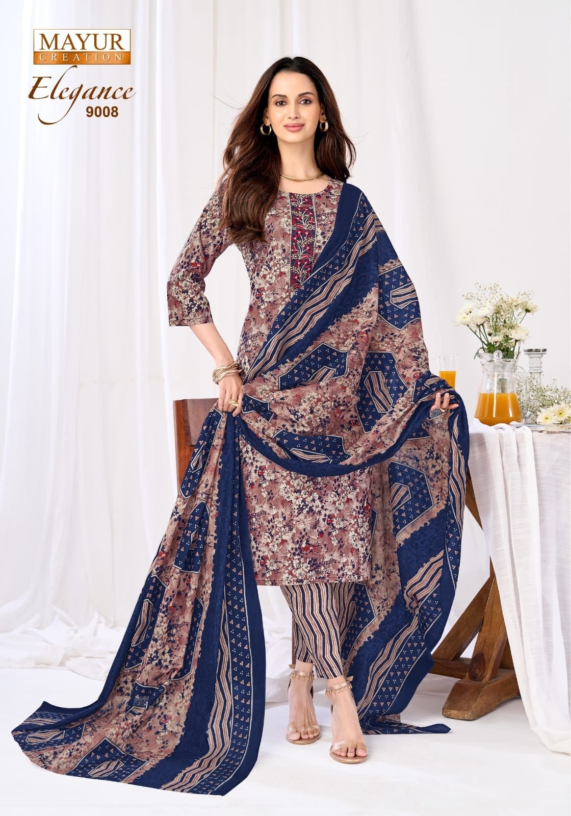 ELEGANCE VOL:-9  READYMADE COTTON DRESS  MAYUR CREATION 