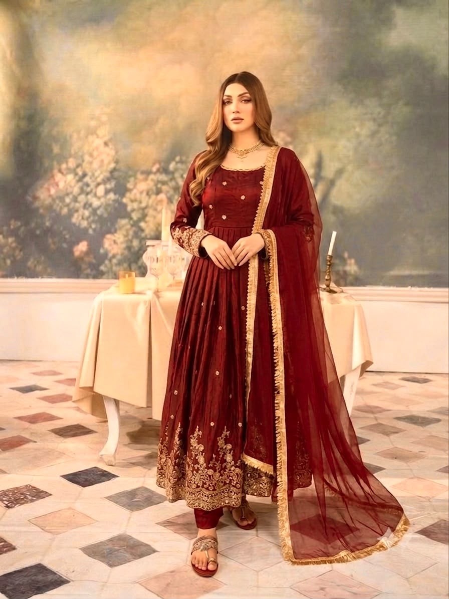 JF - 051 WOMEN ETHNIC WEAR ANARKALI AND NAIRA SUIT 