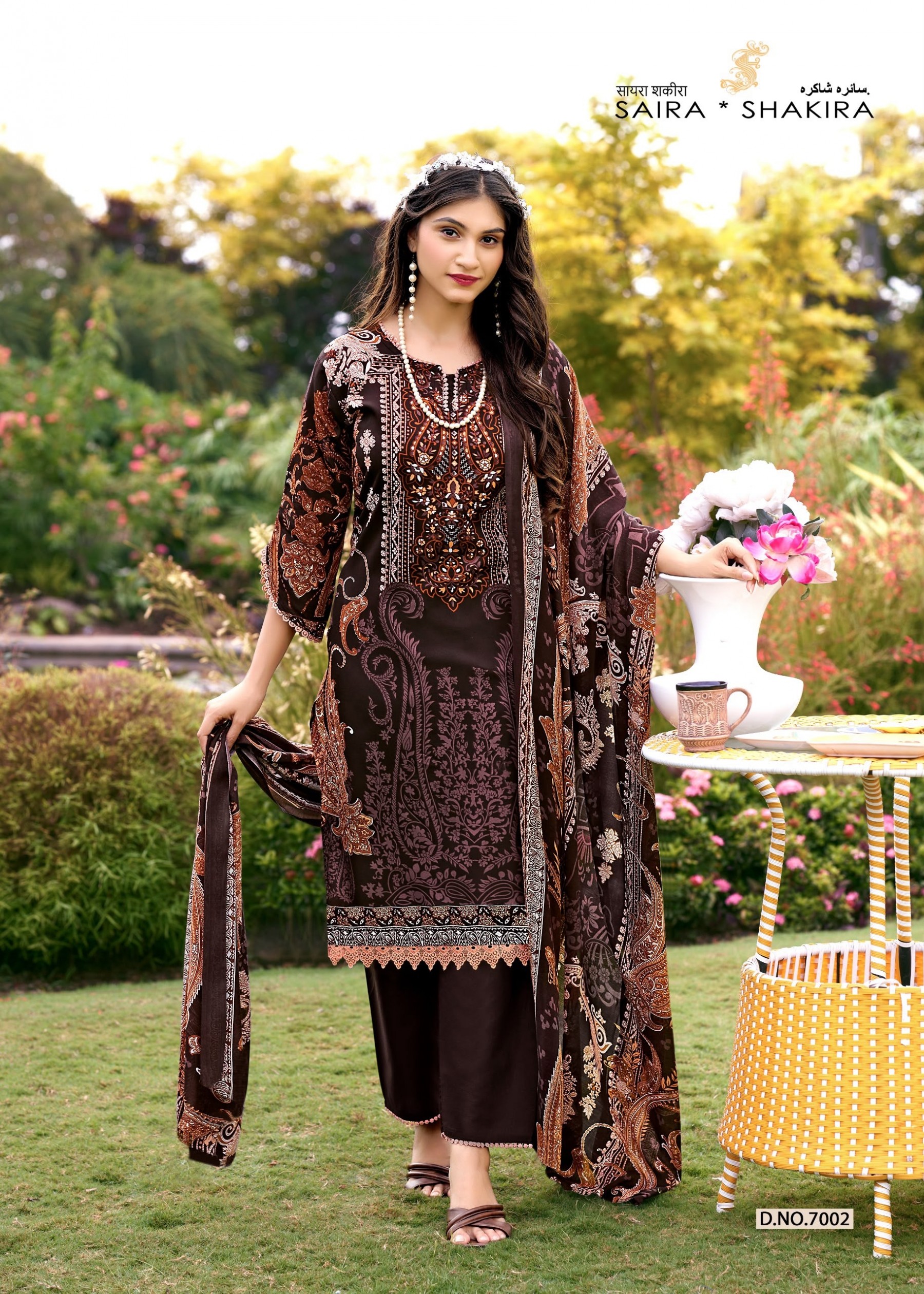 SAIRA SHAKIRA VOL:-7 PAKISTANI WORK SUIT BY FALAK INTERNATIONAL 