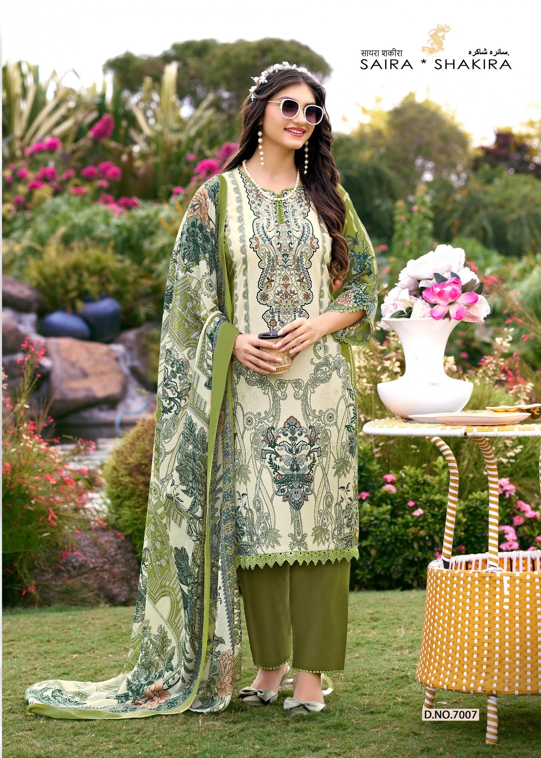 SAIRA SHAKIRA VOL:-7 PAKISTANI WORK SUIT BY FALAK INTERNATIONAL 