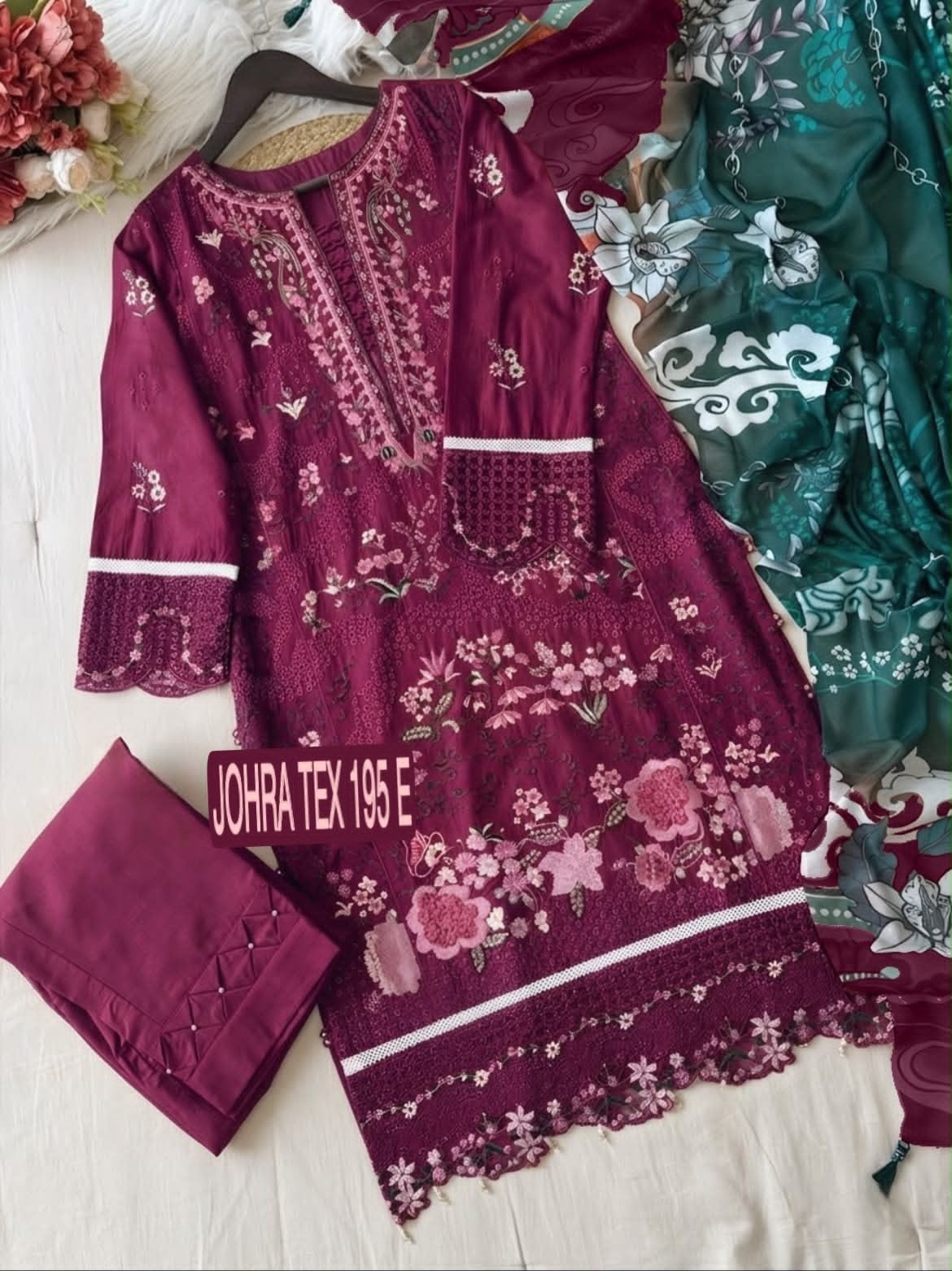 JT - 195 E RAYON COLLECTION BY PAKISTANI SUIT (JOHRA TEX)