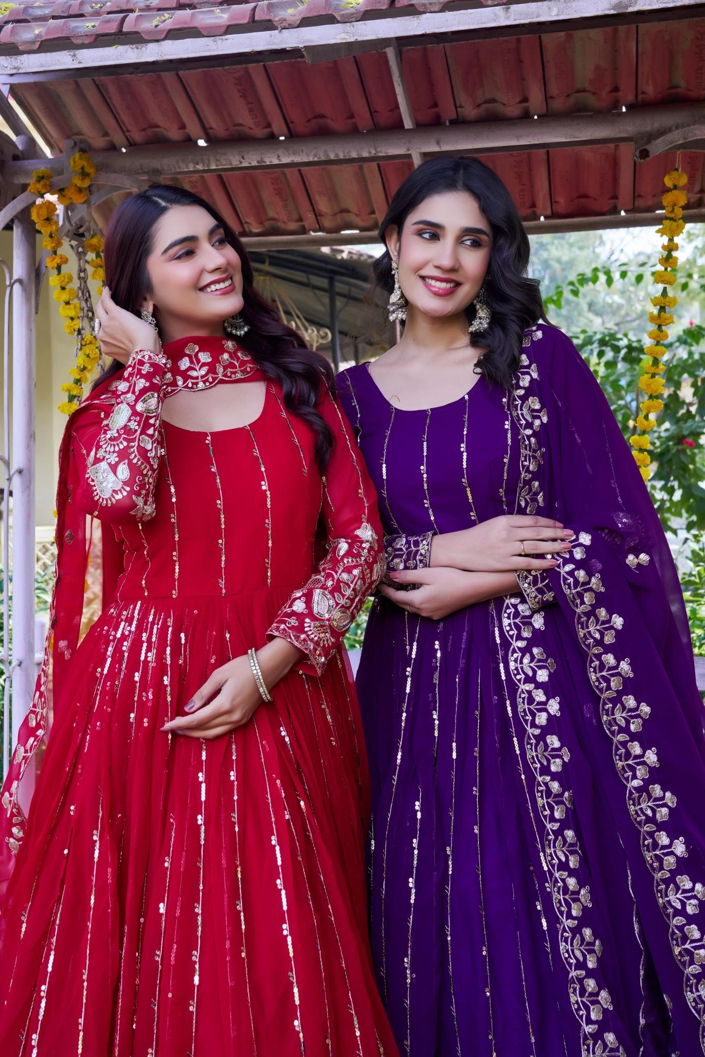 RAM - 170 FULL WORK WEDDING AND PARTY WEAR GOWN