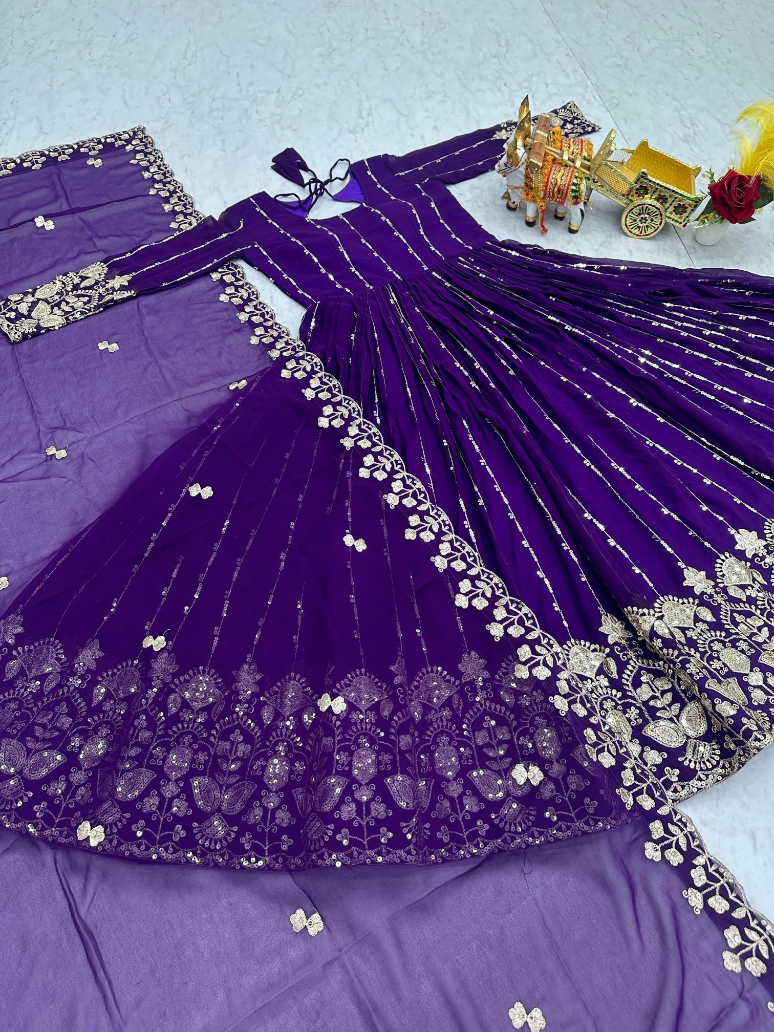 RAM - 170 FULL WORK WEDDING AND PARTY WEAR GOWN