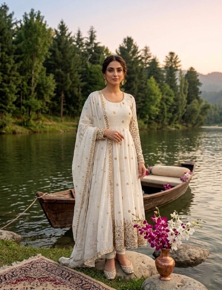 FD - 8063 PURE VICITRA SILK WITH EMBROIDERY WORK BY PARTY WEAR AND WEDDING GOWN COLLECTION 