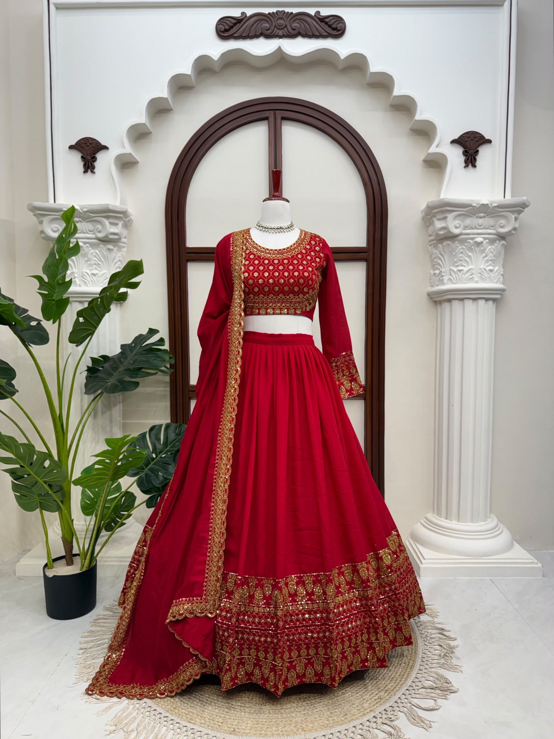 QRC - 404 VICHITRA SILK PARTY WEAR AND WEDDING LEHENGA COLLECTION 