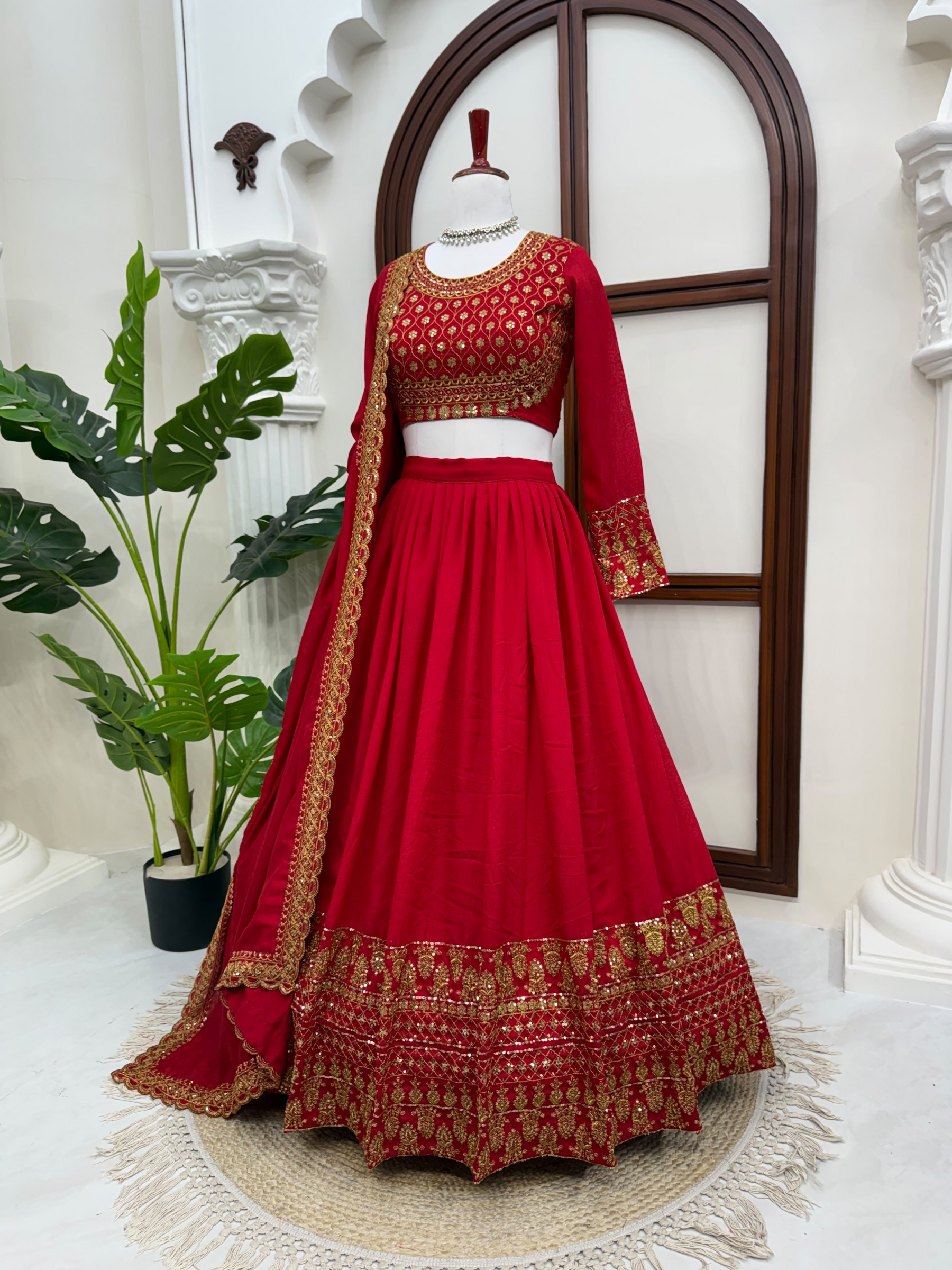 QRC - 404 VICHITRA SILK PARTY WEAR AND WEDDING LEHENGA COLLECTION 