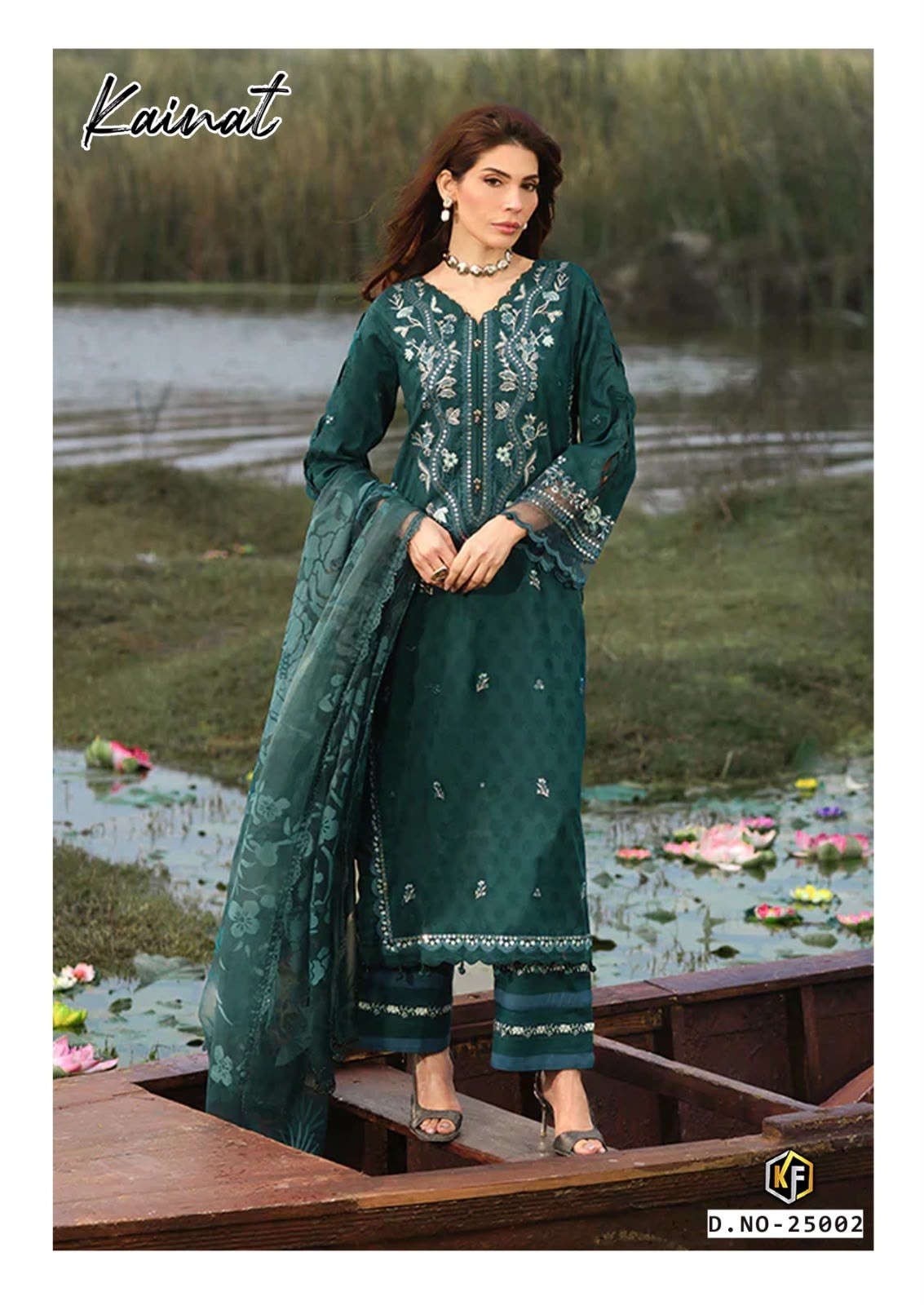 KAINAT VOL :- 25 - HEAVY LAWN COTTON PRINTED SUIT BY PAKISTANI DRESS MATERIAL 