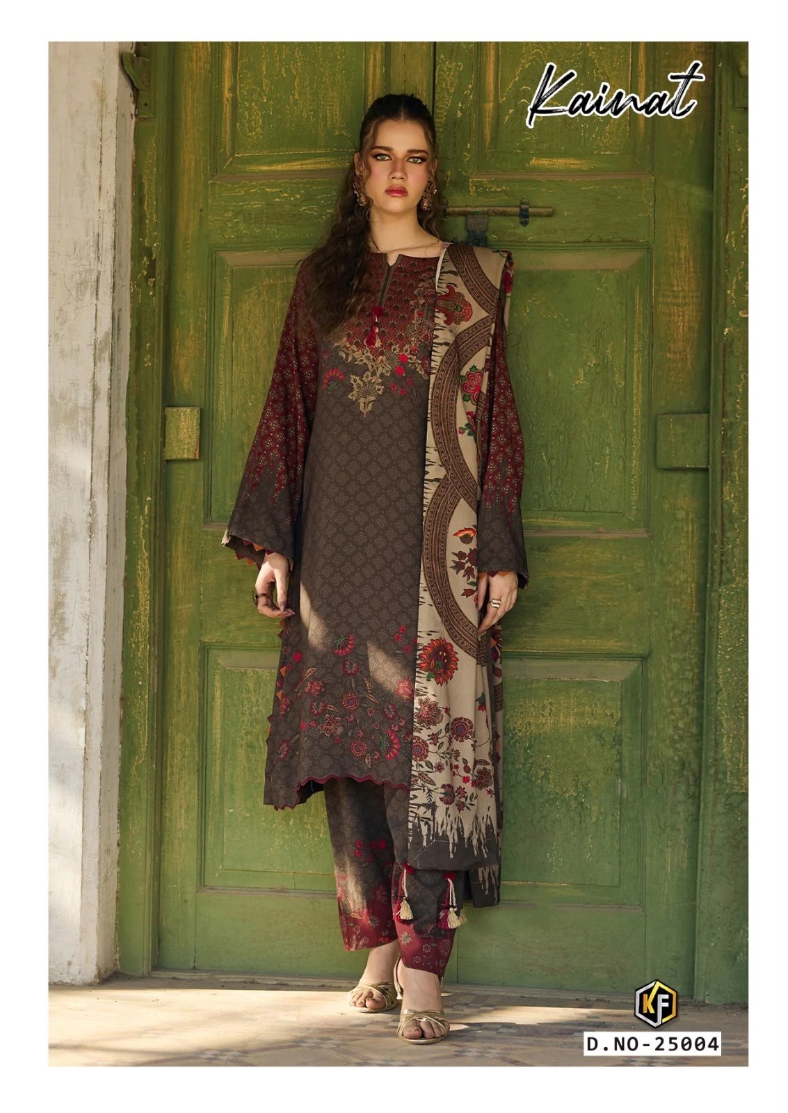 KAINAT VOL :- 25 - HEAVY LAWN COTTON PRINTED SUIT BY PAKISTANI DRESS MATERIAL 