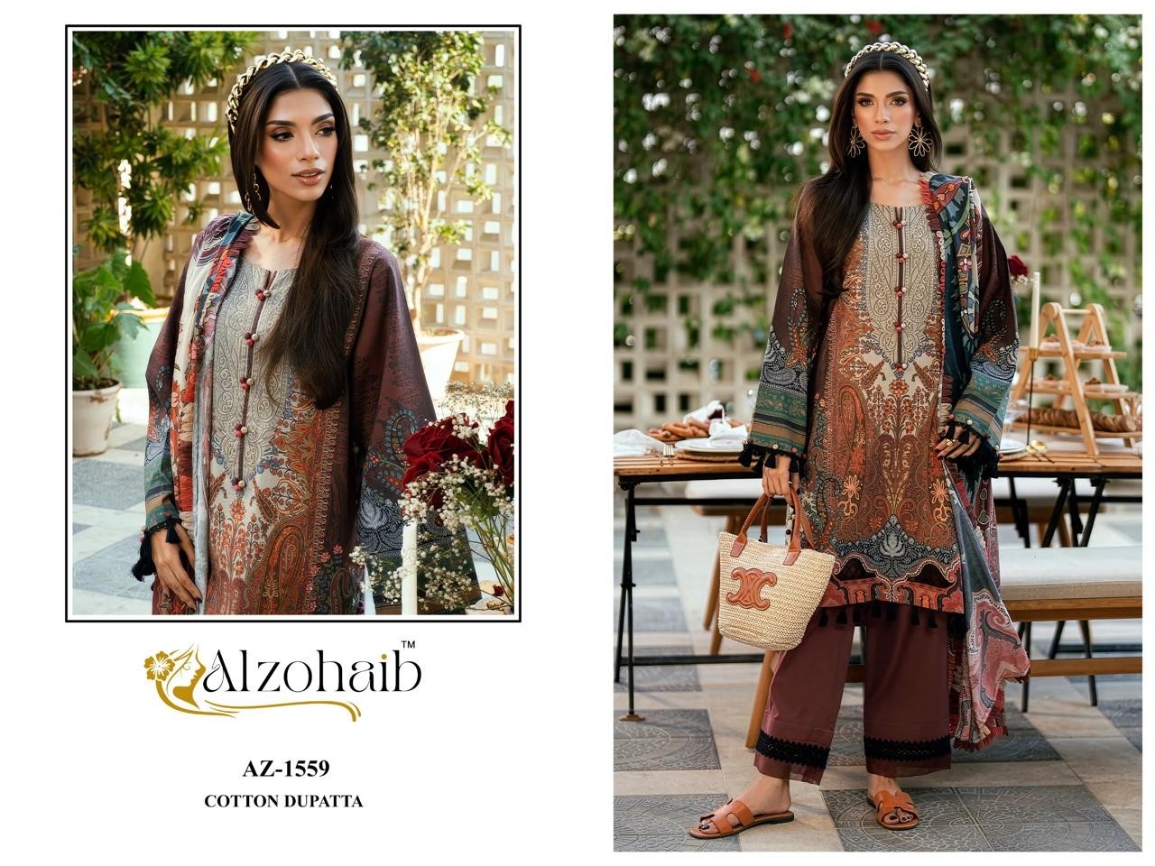 RAHMA VOL :- 2 - AZ- 1559-1560-1604-1605 - COTTON PATCH WORK SUIT BY PAKISTANI COLLECTION 