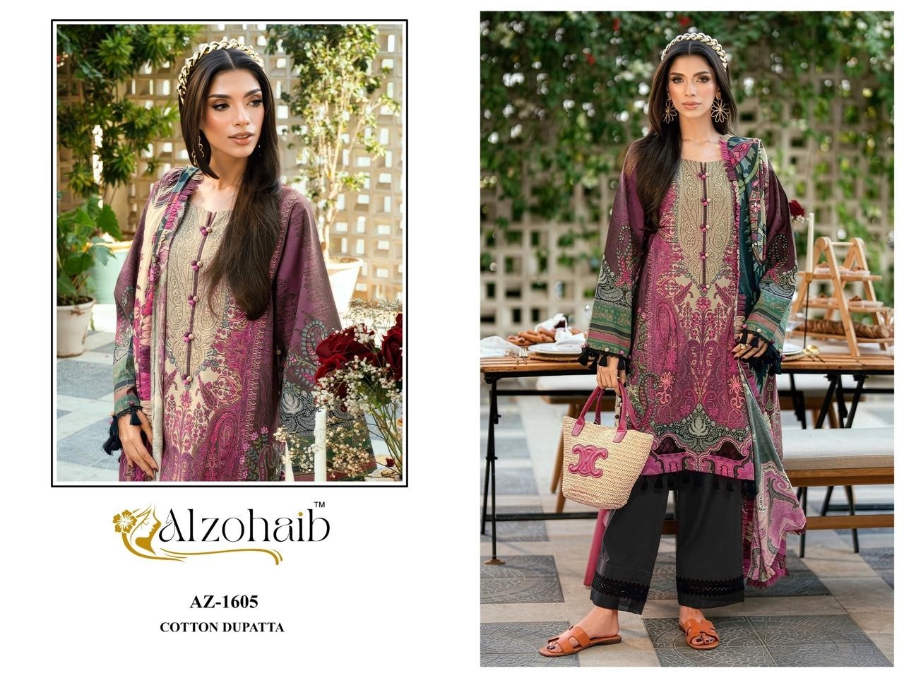 RAHMA VOL :- 2 - AZ- 1559-1560-1604-1605 - COTTON PATCH WORK SUIT BY PAKISTANI COLLECTION 