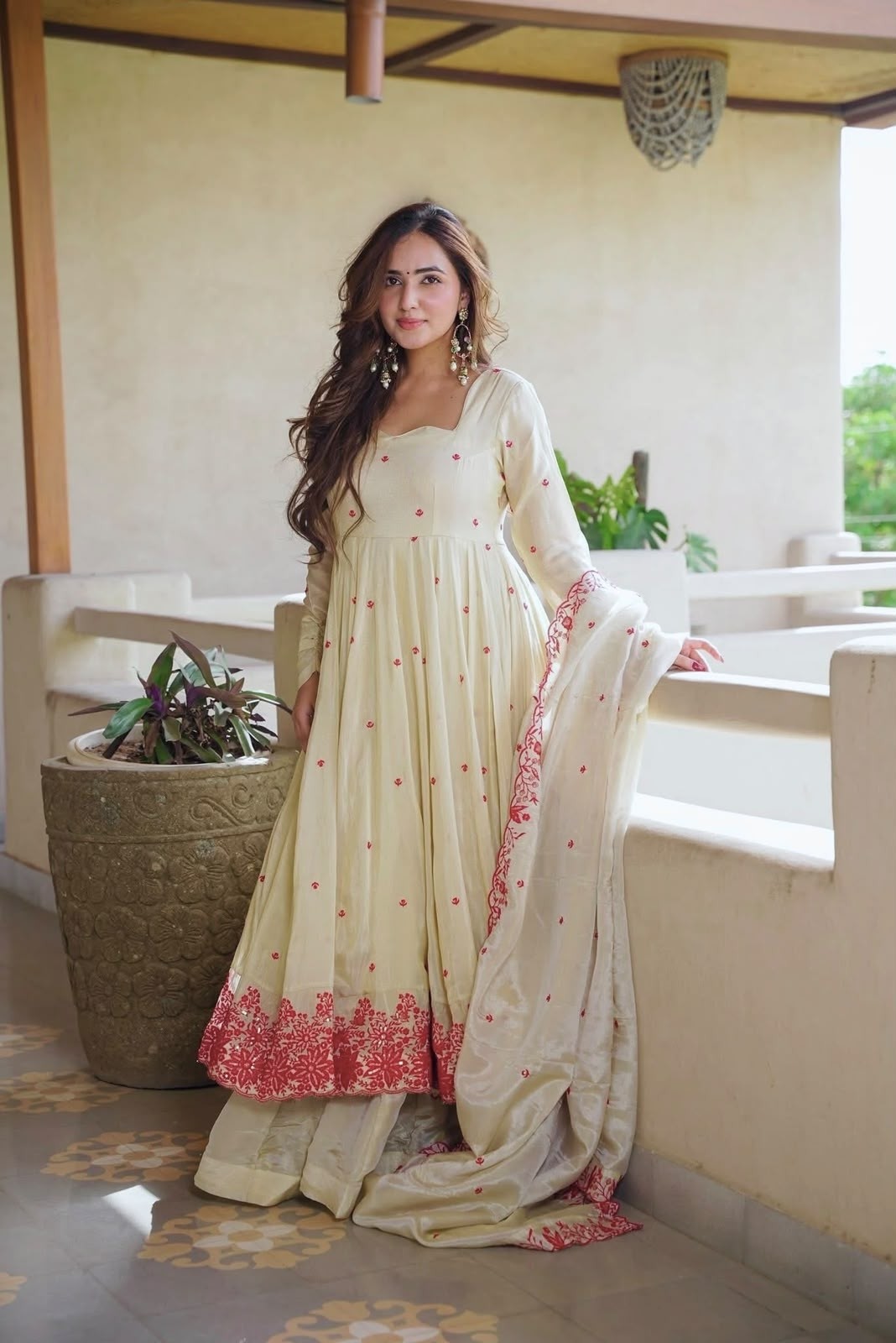 SRK-5360 - DIAMOND SILK WITH EMBROIDERY WORK BY NAIRA SUIT AND KURTI 