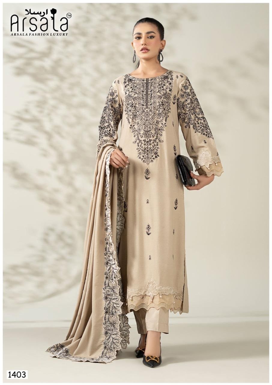 ARSALA - AMIRA - VOL - 14. PURE LAWN COTTON WITH PAKISTANI KARACHI PRINTED SUIT 