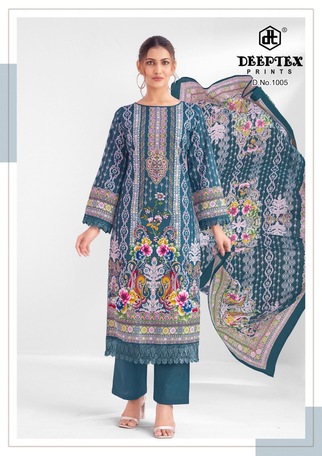 AYESHA NOOR VOL :- 1. PURE HEAVY LAWN COTTON WITH PAKISTANI KARACHI PRINTED SUIT BY DEEPTEX SUIT 