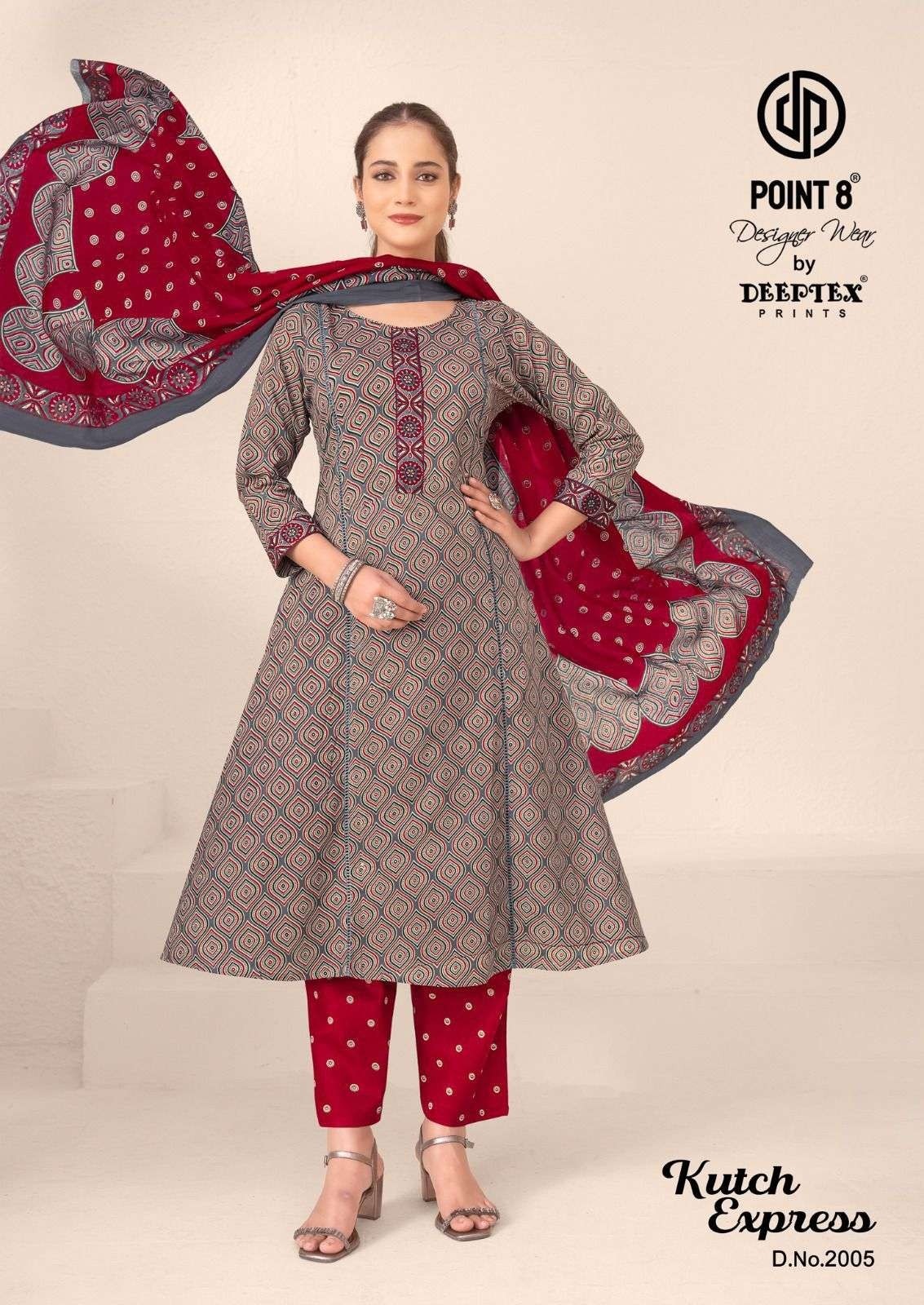 KUTCH EXPRESS VOL - 2 - PURE COTTON NAIRA READYMADE SUIT AND KURTI COLLECTION BY DEEPTEX 