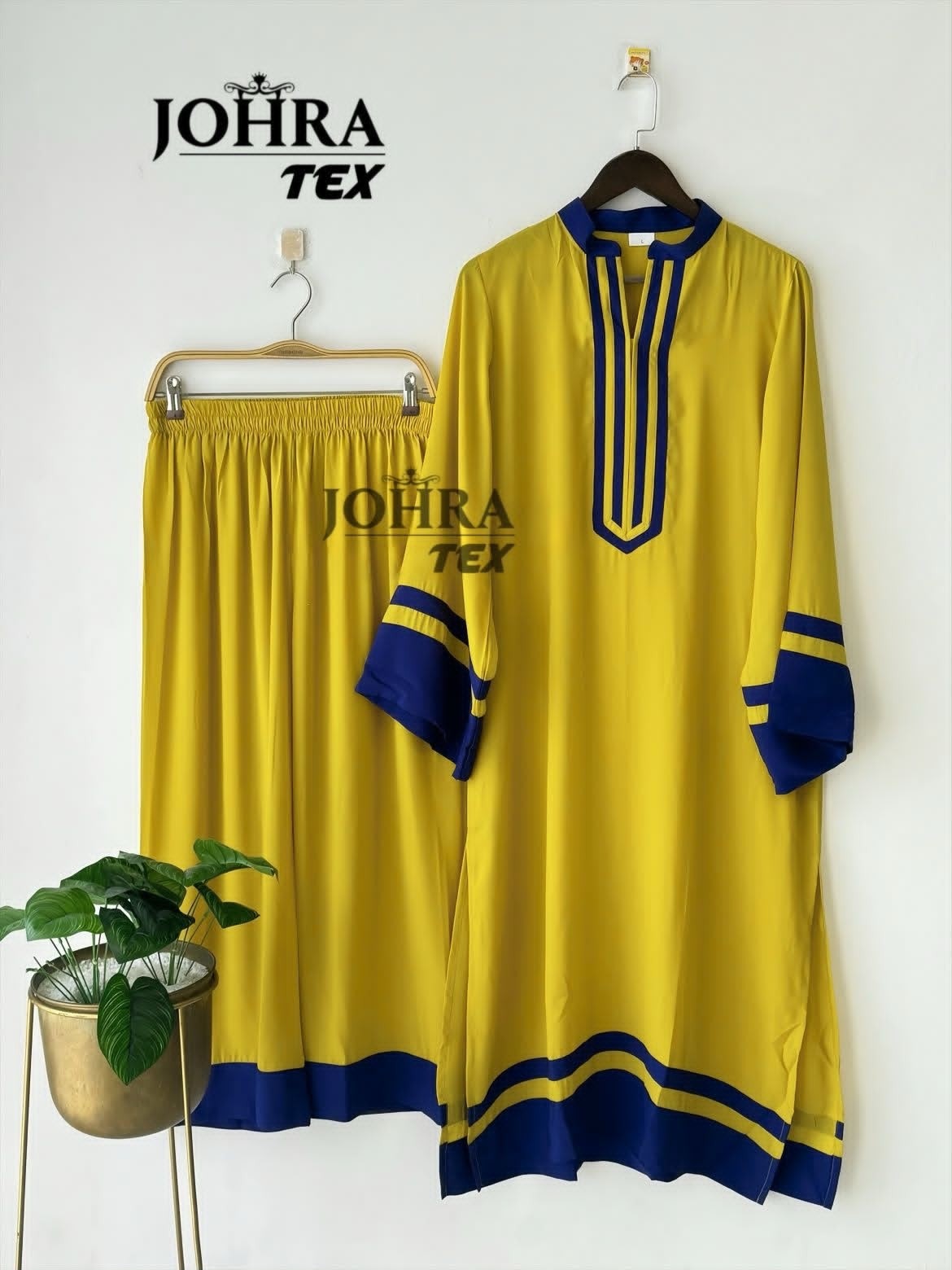JT - 200 - VISCOSE REYON READYMADE CORD SET BY JOHRA TEX