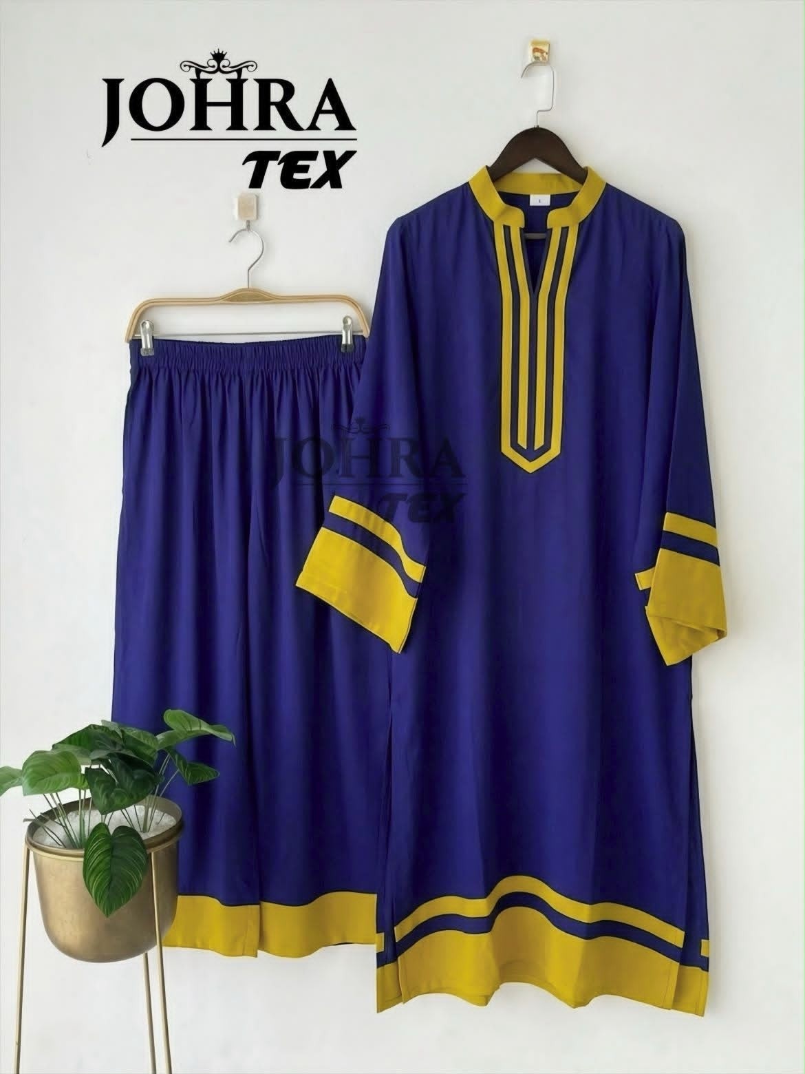 JT - 200 - VISCOSE REYON READYMADE CORD SET BY JOHRA TEX