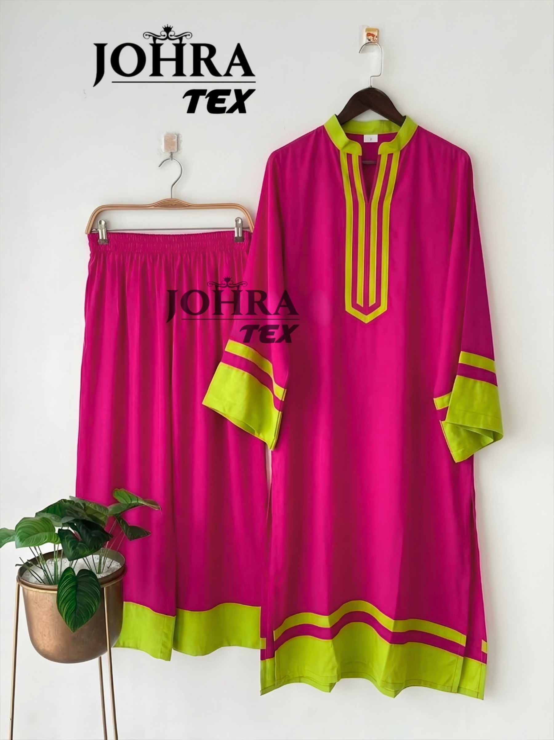 JT - 200 - VISCOSE REYON READYMADE CORD SET BY JOHRA TEX