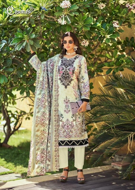 COSMOS - NEEDLE WONDER VOL:-5 - PURE LAWN COTTON EMBROIDERY WORK & PATCH WORK BY PAKISTANI SUIT COLLECTION 