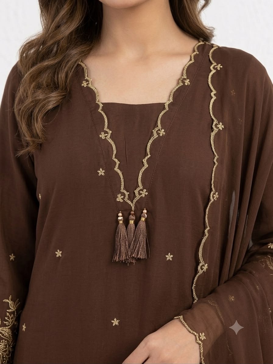 BE - 481 - PURE HEAVY REYON EMBROIDERY WORK BY LATKAN WORK WITH PAKISTANI READYMADE DRESS COLLECTION 