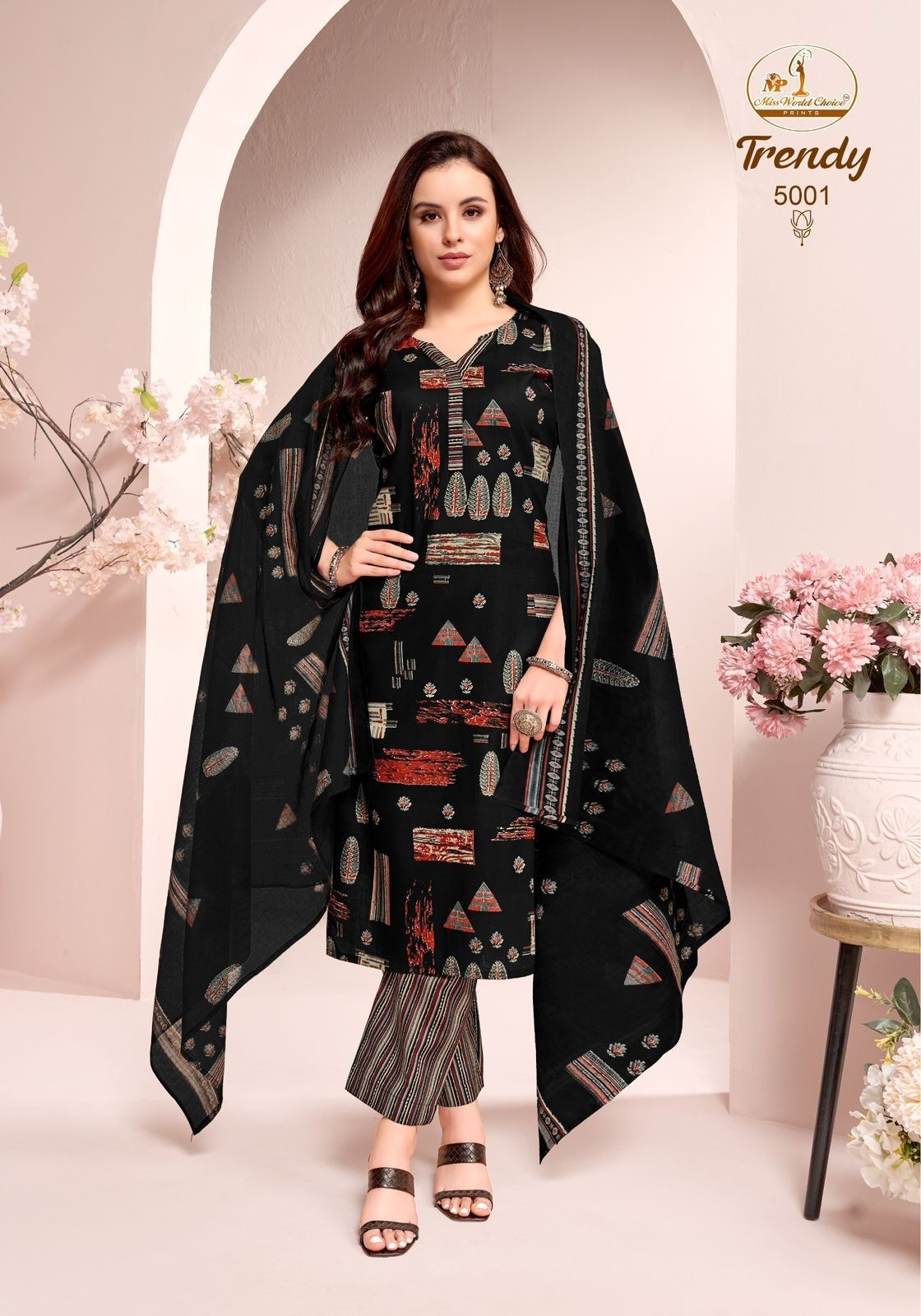 MISS WORLD CHOICE - TRENDY VOL - 5 - PURE HEAVY COTTON READYMADE SUIT SALWAR COLLECTION 