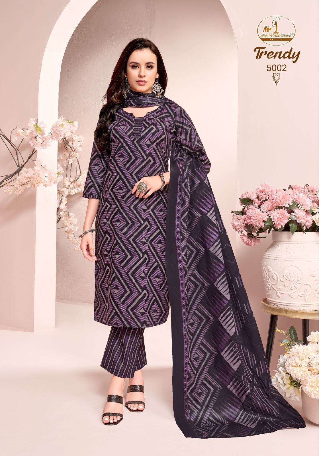 MISS WORLD CHOICE - TRENDY VOL - 5 - PURE HEAVY COTTON READYMADE SUIT SALWAR COLLECTION 