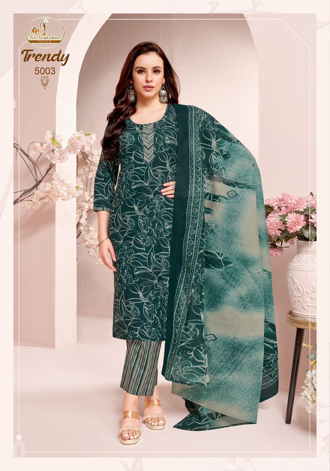 MISS WORLD CHOICE - TRENDY VOL - 5 - PURE HEAVY COTTON READYMADE SUIT SALWAR COLLECTION 