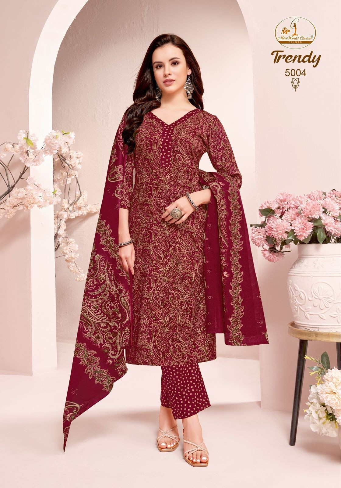 MISS WORLD CHOICE - TRENDY VOL - 5 - PURE HEAVY COTTON READYMADE SUIT SALWAR COLLECTION 