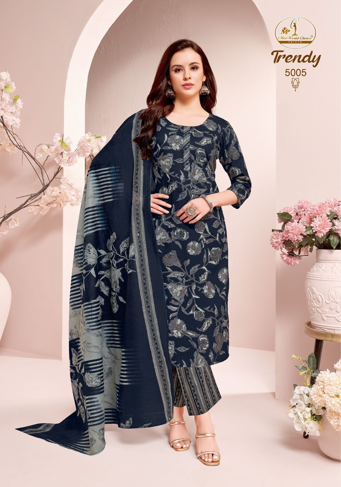MISS WORLD CHOICE - TRENDY VOL - 5 - PURE HEAVY COTTON READYMADE SUIT SALWAR COLLECTION 