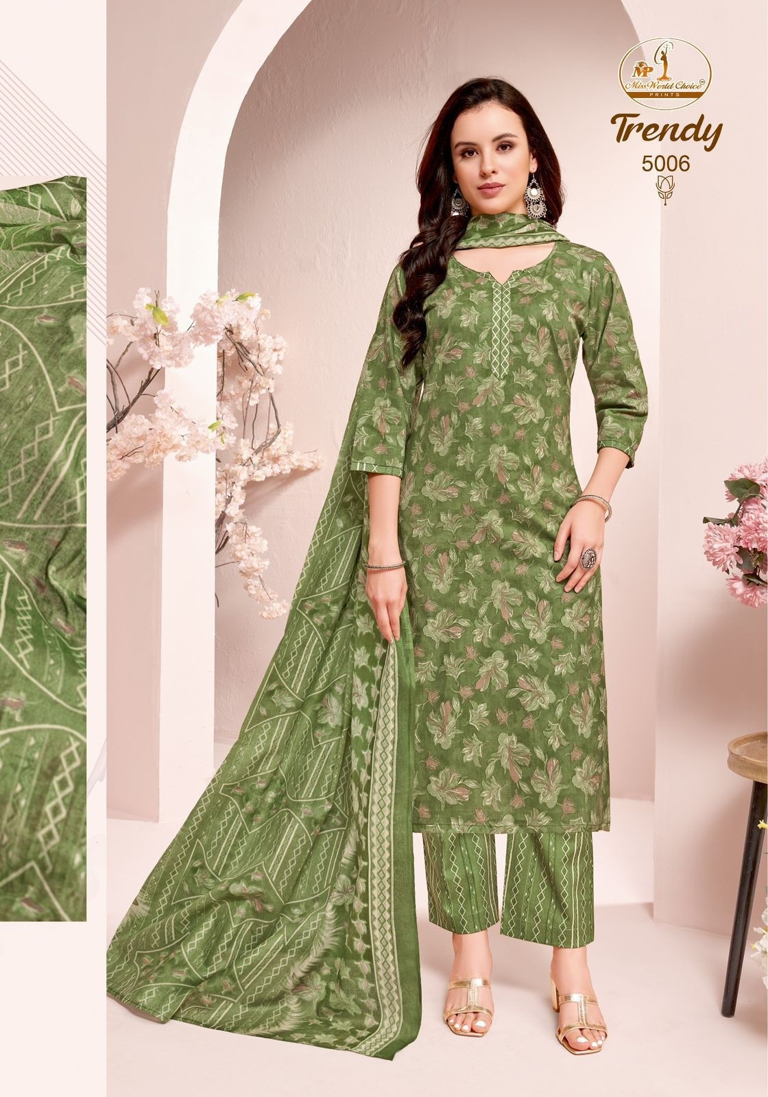 MISS WORLD CHOICE - TRENDY VOL - 5 - PURE HEAVY COTTON READYMADE SUIT SALWAR COLLECTION 