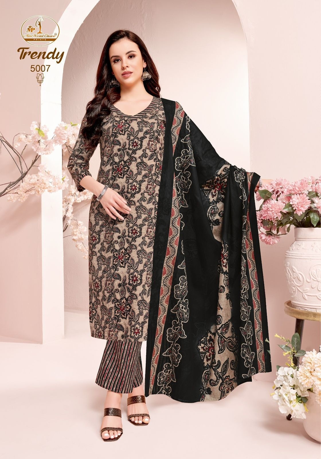 MISS WORLD CHOICE - TRENDY VOL - 5 - PURE HEAVY COTTON READYMADE SUIT SALWAR COLLECTION 
