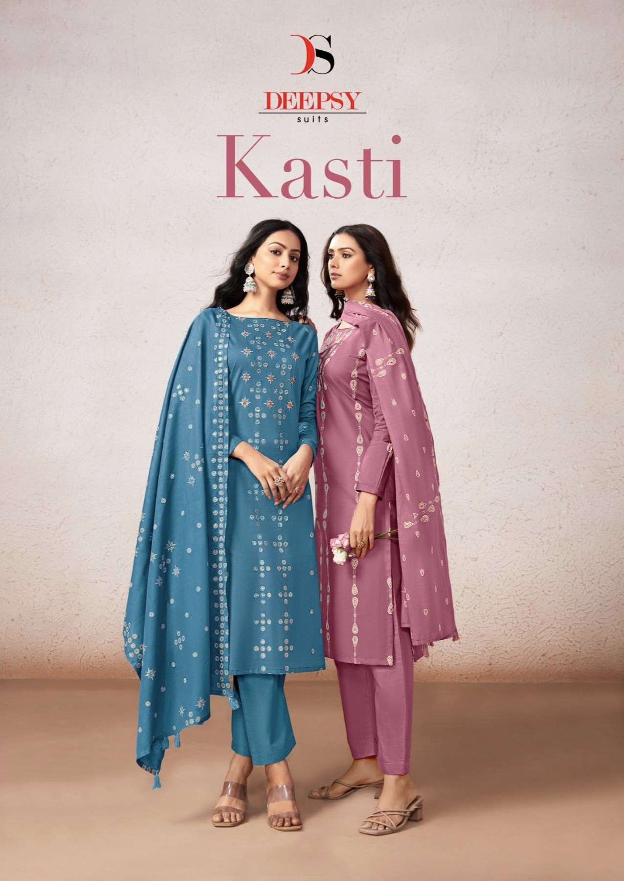 KASTI - PURE COTTON WITH HAND EMBROIDERY WORK BY PAKISTANI SUIT COLLECTION BY DEEPSY 