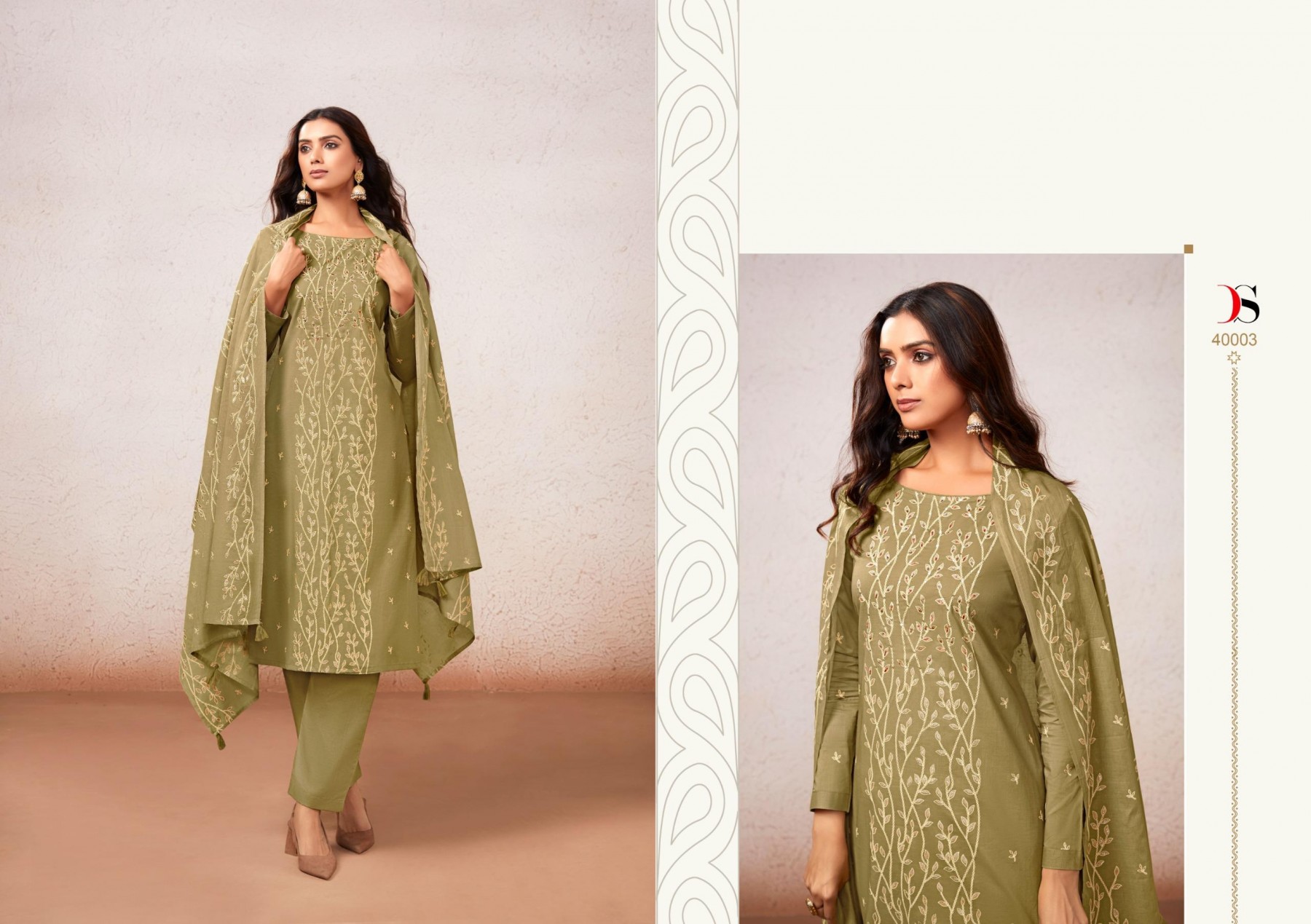 KASTI - PURE COTTON WITH HAND EMBROIDERY WORK BY PAKISTANI SUIT COLLECTION BY DEEPSY 
