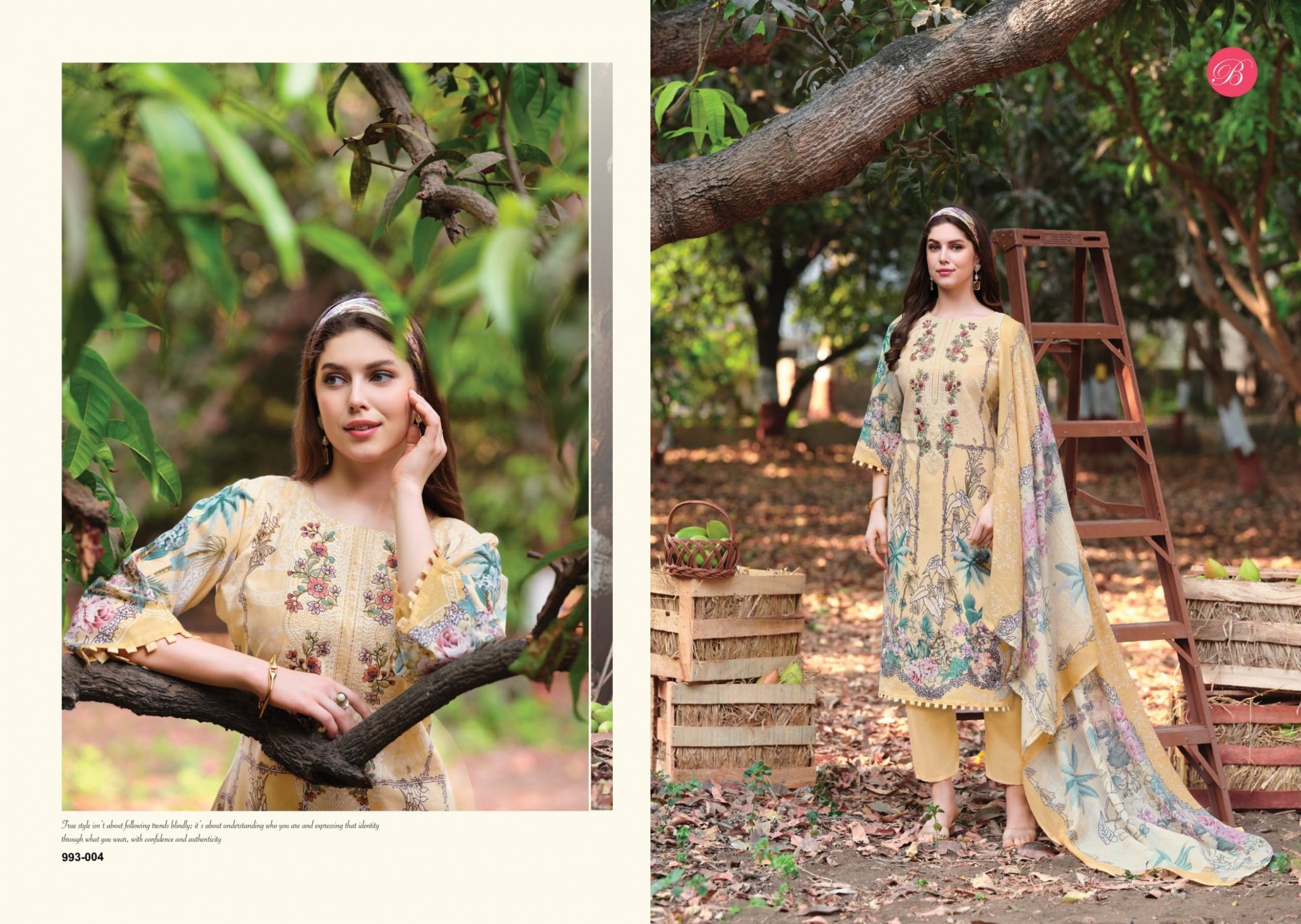 BELLIZA - NAIRA VOL - 152 - PURE COTTON DIGITAL PRINT HEAVY EMBROIDERY WORK BY PAKISTANI SUIT COLLECTION 