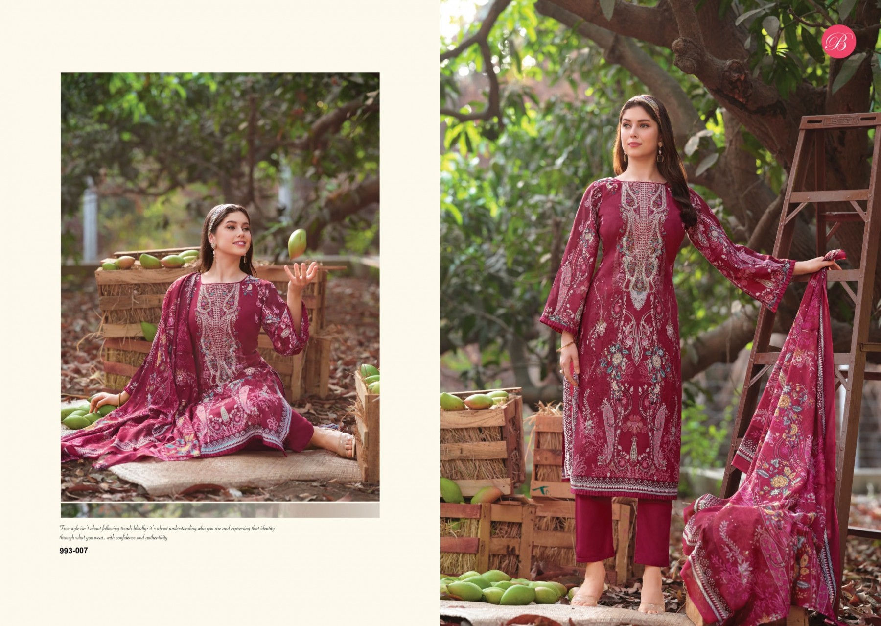 BELLIZA - NAIRA VOL - 152 - PURE COTTON DIGITAL PRINT HEAVY EMBROIDERY WORK BY PAKISTANI SUIT COLLECTION 