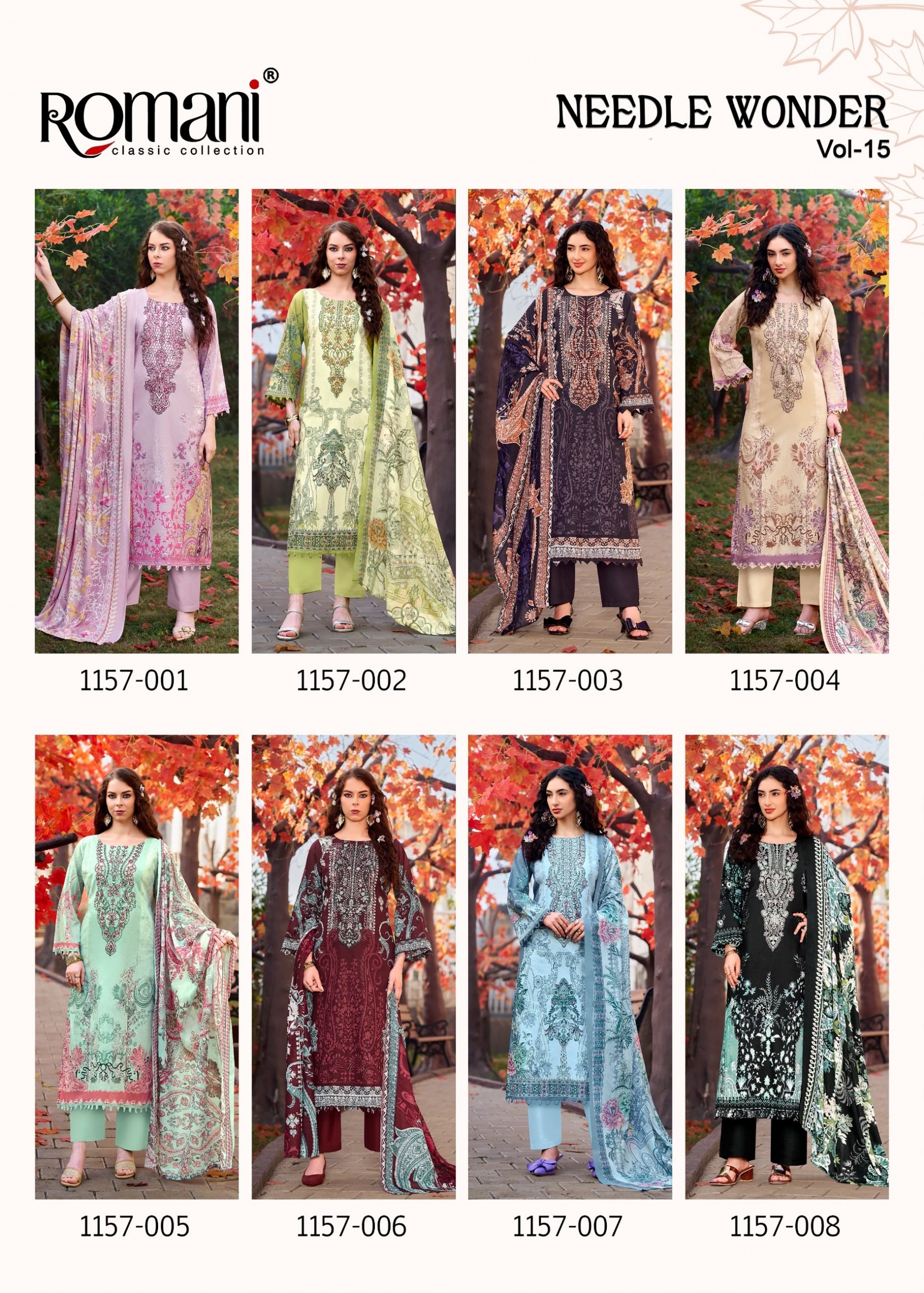 ROMANI NEEDLE WONDER VOL 15 PAKISTANI SUIT WHOLESALE PRICE 