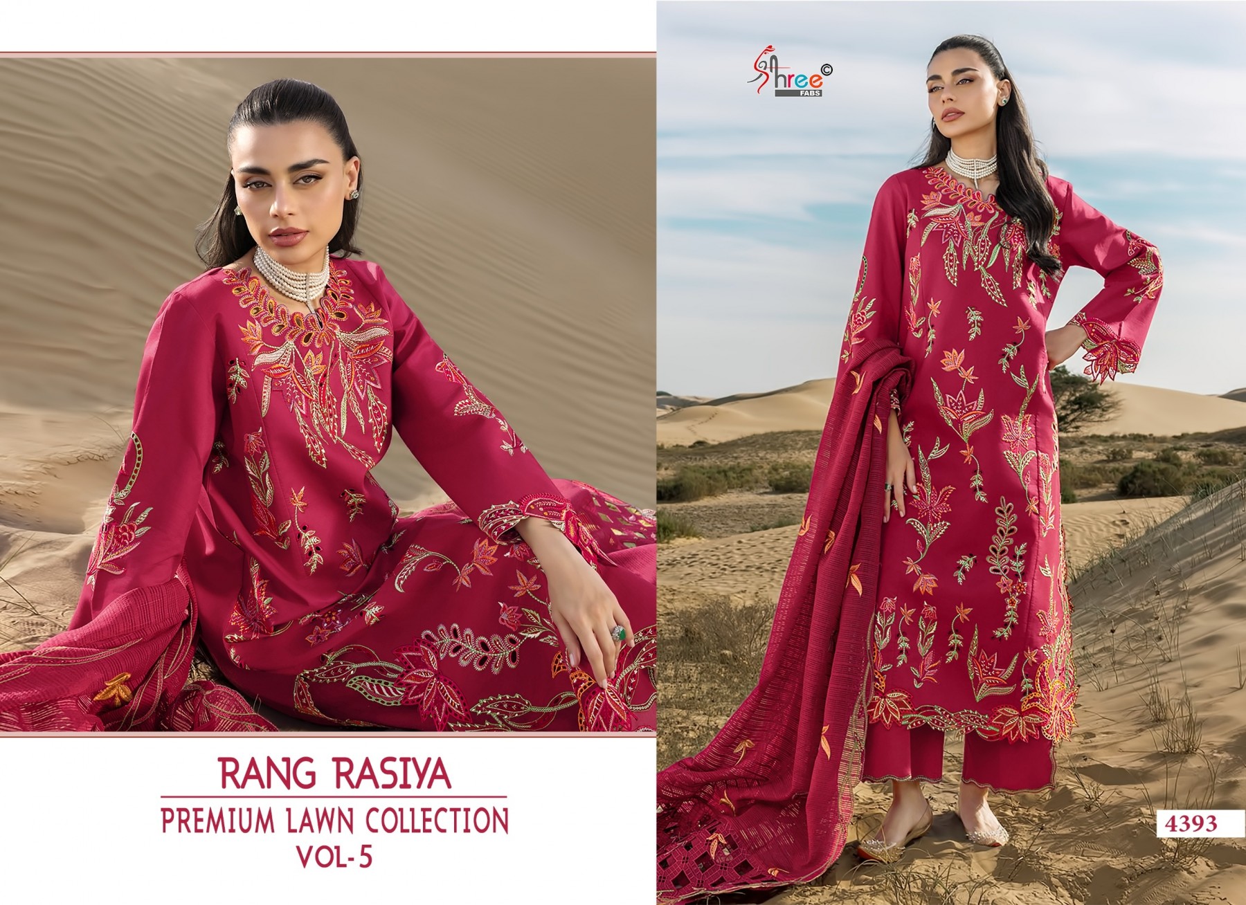 RANG RASIYA PREMIUM LAWN COLLECTION VOL 5 PAKISTANI SUIT WHOLESALE PRICE 
