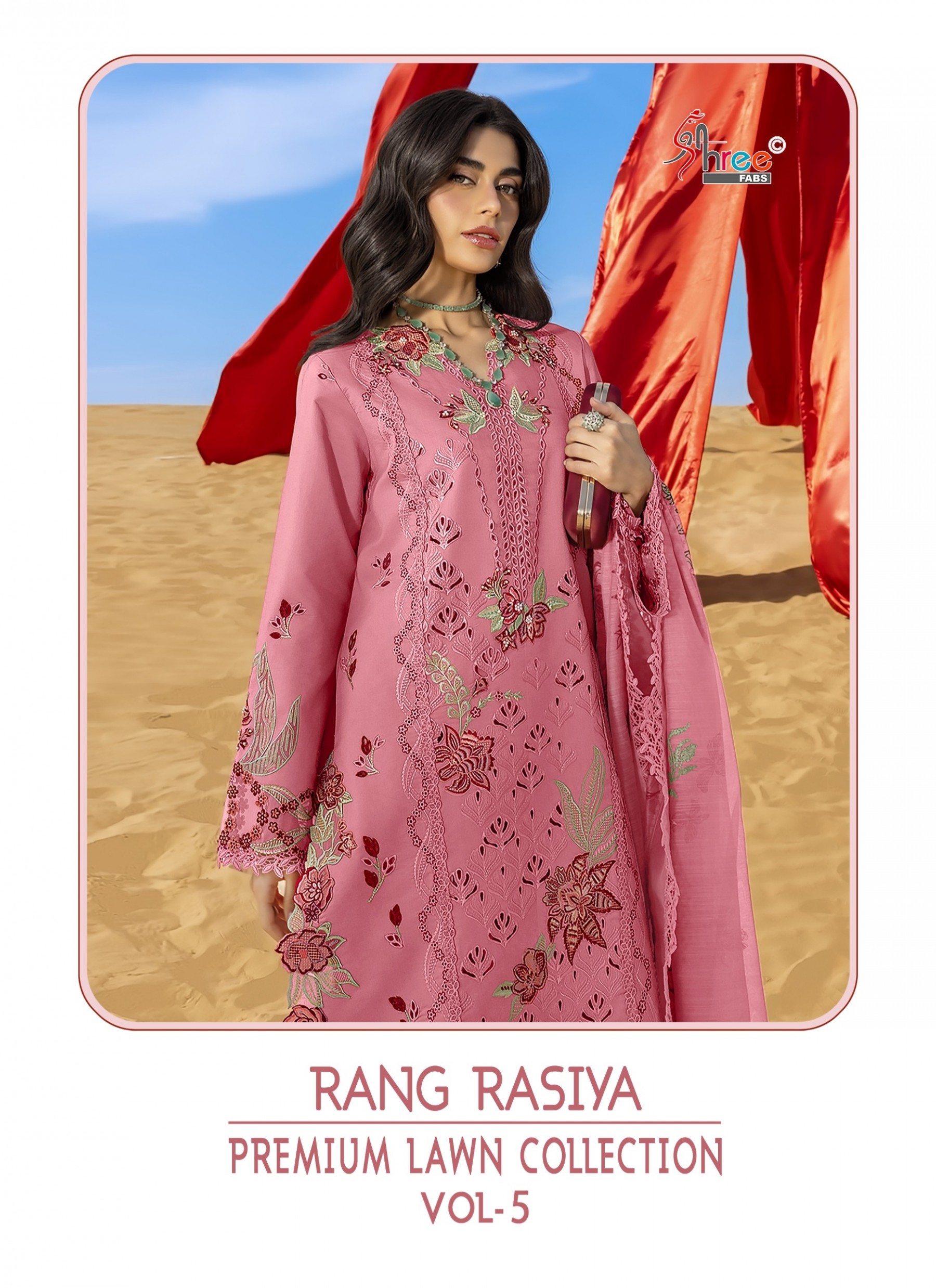 RANG RASIYA PREMIUM LAWN COLLECTION VOL 5 PAKISTANI SUIT WHOLESALE PRICE 