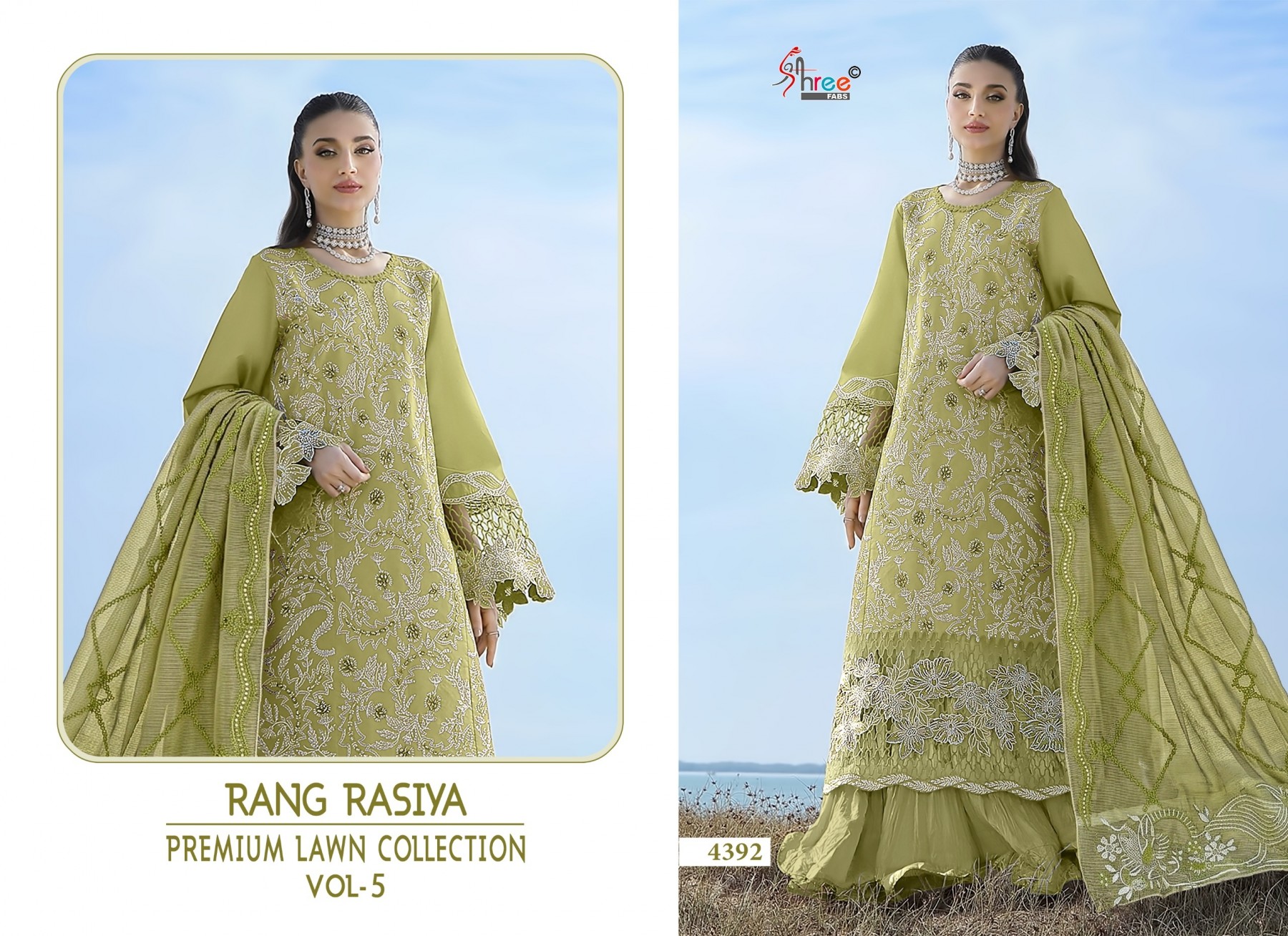 RANG RASIYA PREMIUM LAWN COLLECTION VOL 5 PAKISTANI SUIT WHOLESALE PRICE 