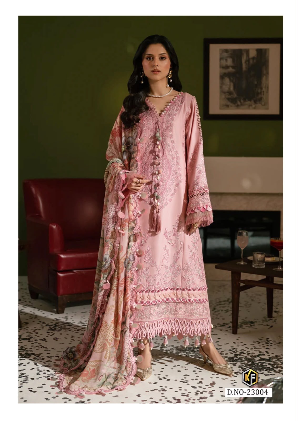 Keval Fab K Kasha Vol 23 Heavy Cotton Printed Unstitched Suit with Malmal Dupatta