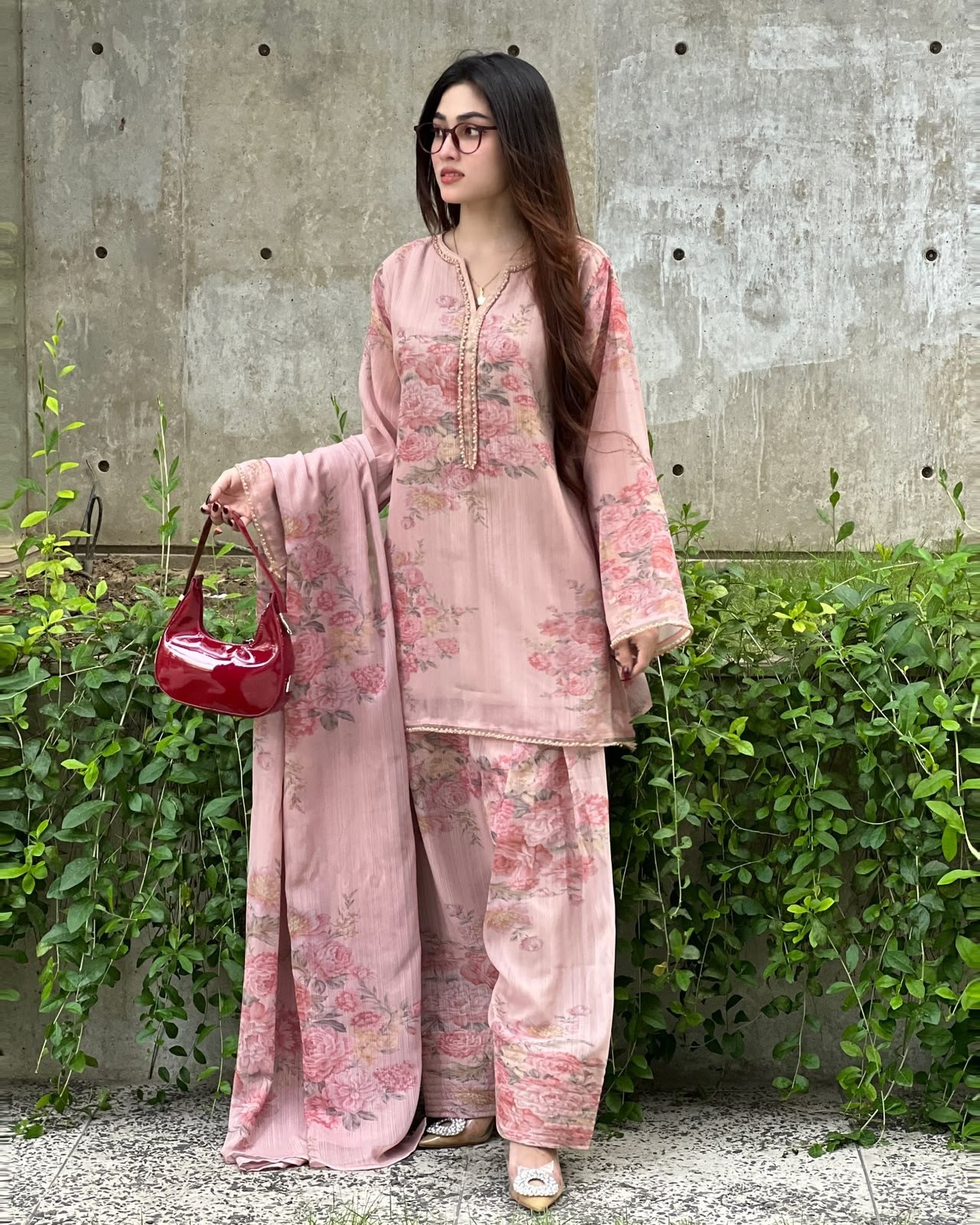 JF-008 Designer Faux Georgette Printed Farshi Pant Suit Set Pakistani Suit Single Wholesale Price 