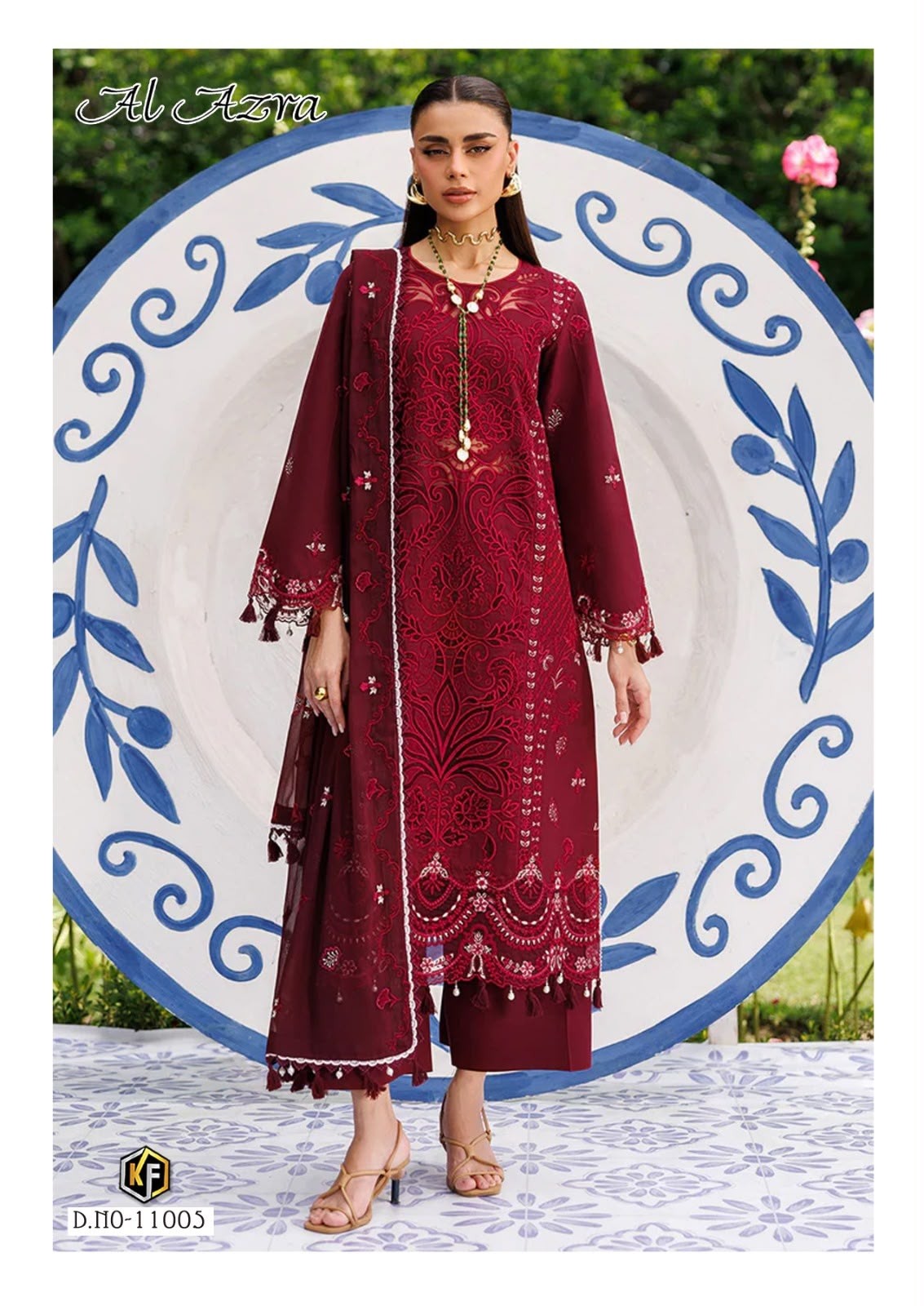 Keval Fab Al Azra Vol. 11 Heavy Cotton Printed Unstitched Pakistani Suit set to set wholesale price 