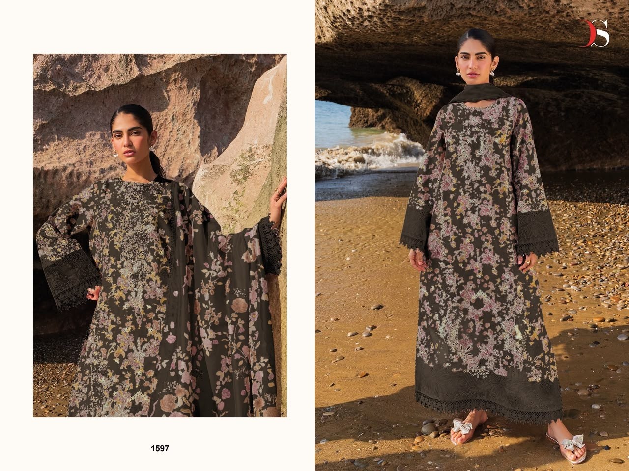 Jade Premium-4 DEEPSY SUITS | Pure Cotton Embroidered Pakistani Suit (Full Set) Wholesale price 
