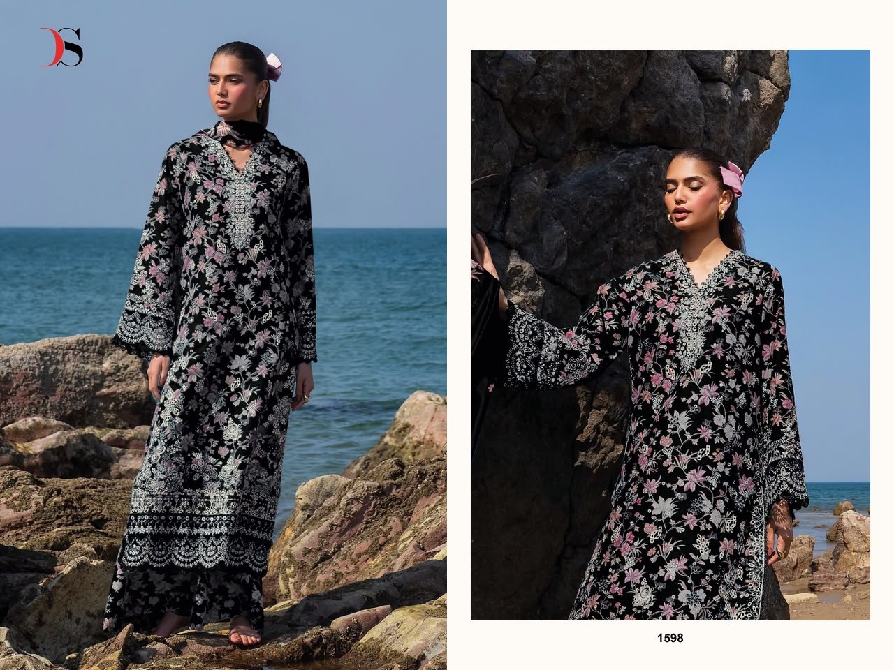 Jade Premium-4 DEEPSY SUITS | Pure Cotton Embroidered Pakistani Suit (Full Set) Wholesale price 