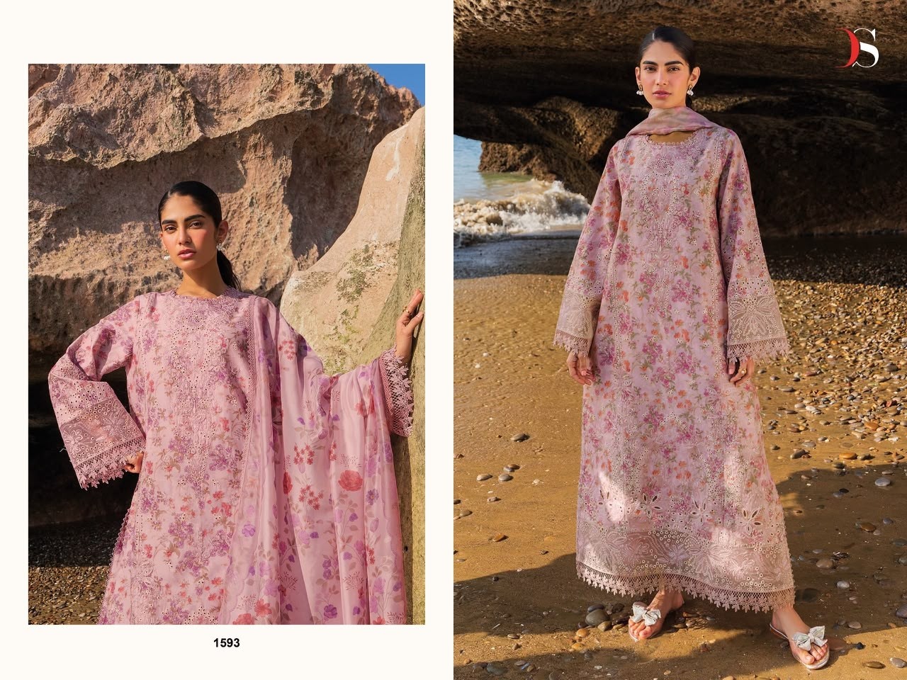 Jade Premium-4 DEEPSY SUITS | Pure Cotton Embroidered Pakistani Suit (Full Set) Wholesale price 