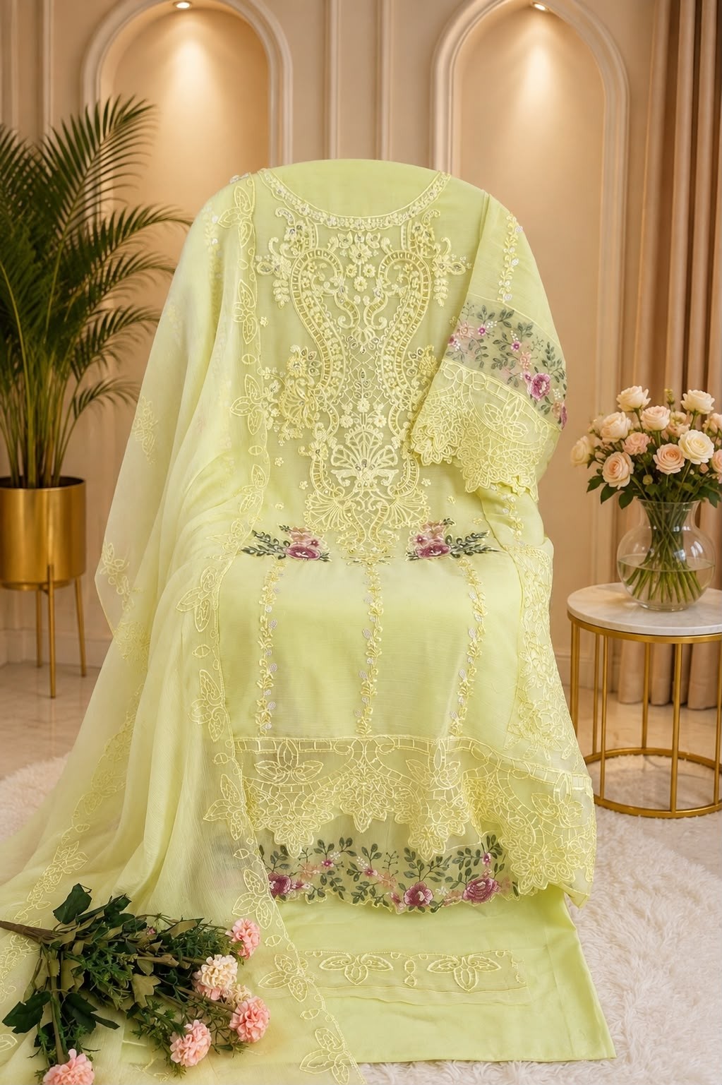 Anaya 139 Heavy Chiffon Embroidered Semi-Stitched Suit With Dupatta Pakistani Suit Single And Full Set Wholesale Price 